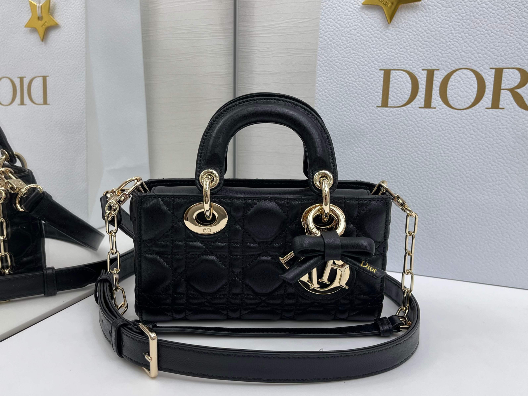 Dior Mini Lady D-Joy Bag 19x10.5x5.5cm