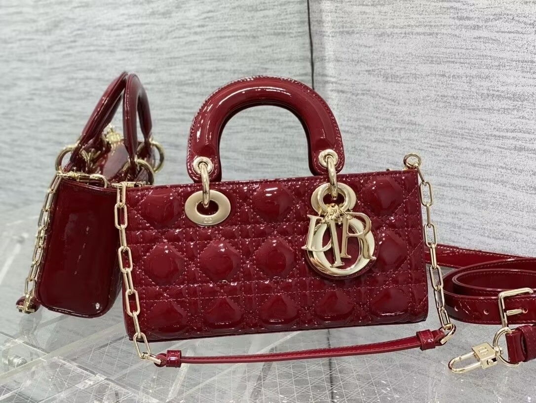 D10r SMALL LADY D-JOY BAG RED 22x6x12cm