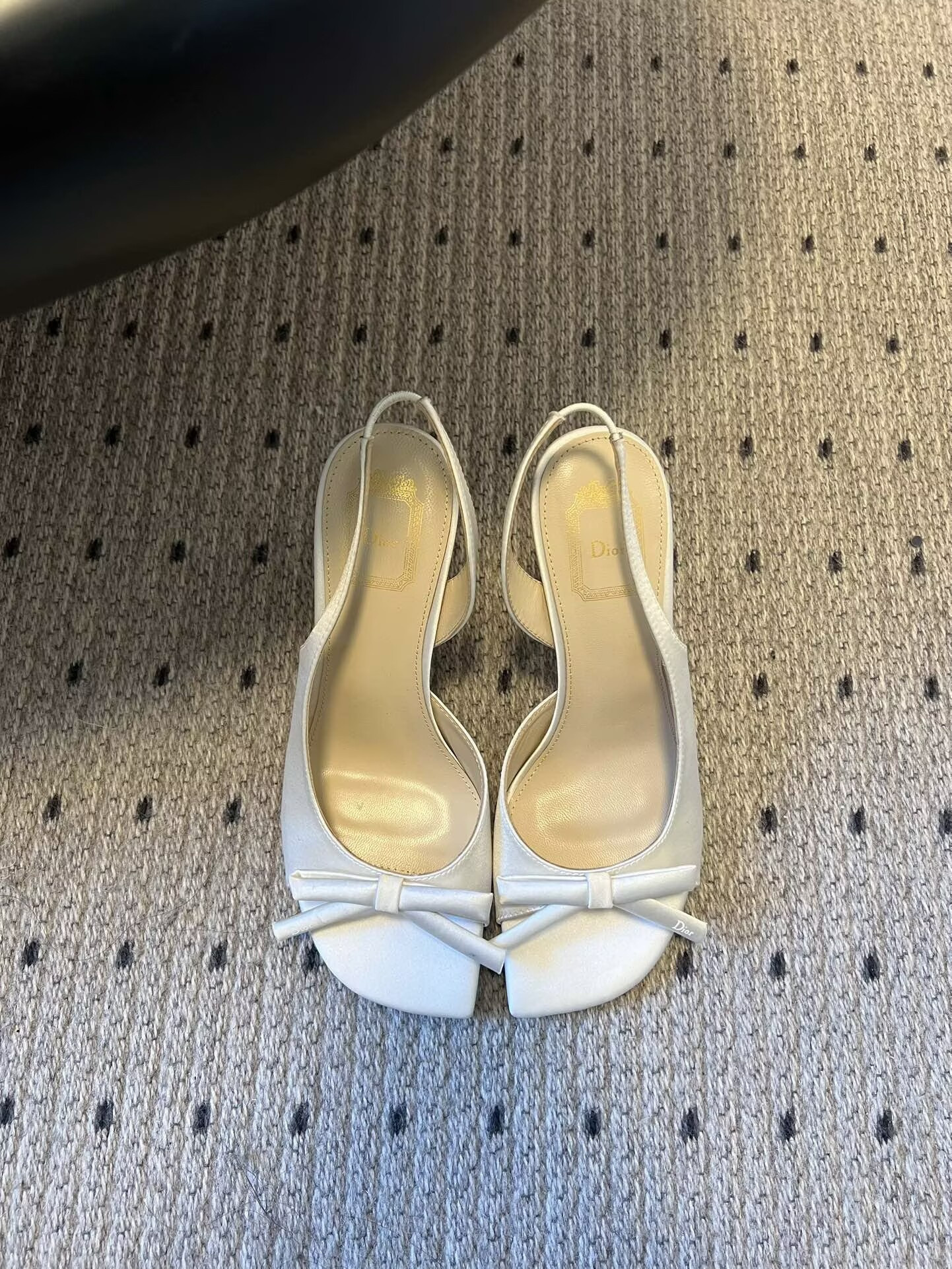 UA Dior Bow Heeled Slingback Sandal
