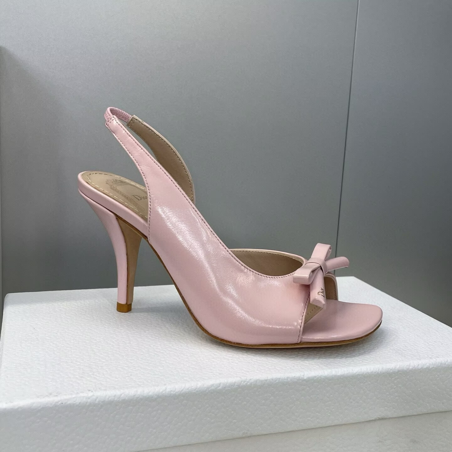 UA Dior Bow Heeled Slingback Sandal