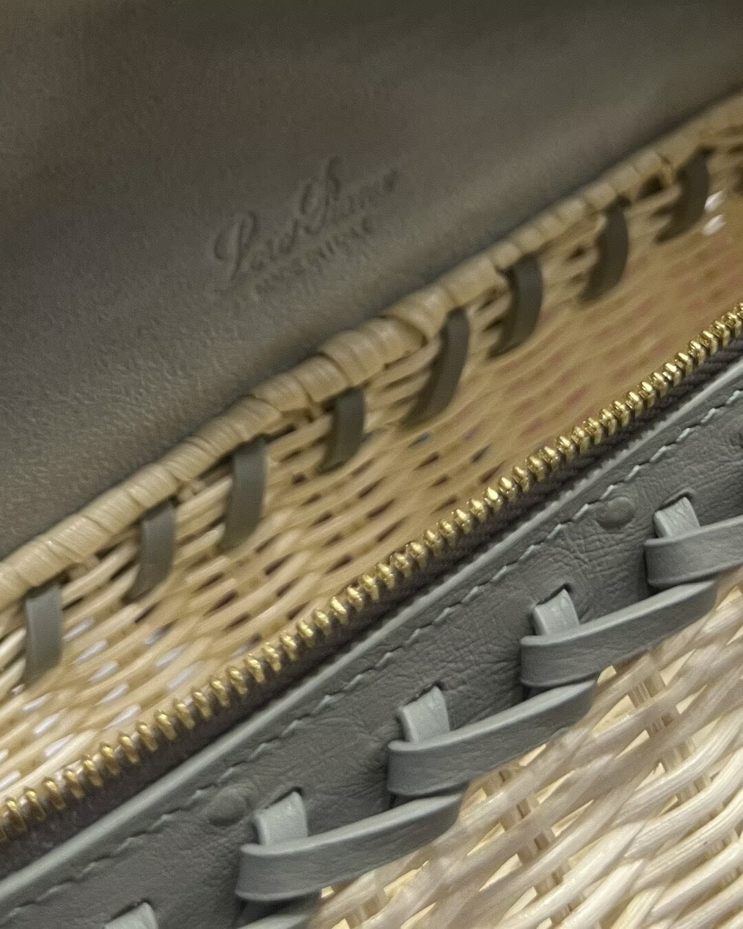 Loro Piana Extra Pocket L19 Wicker Bag 19 x 11.5 x 7cm