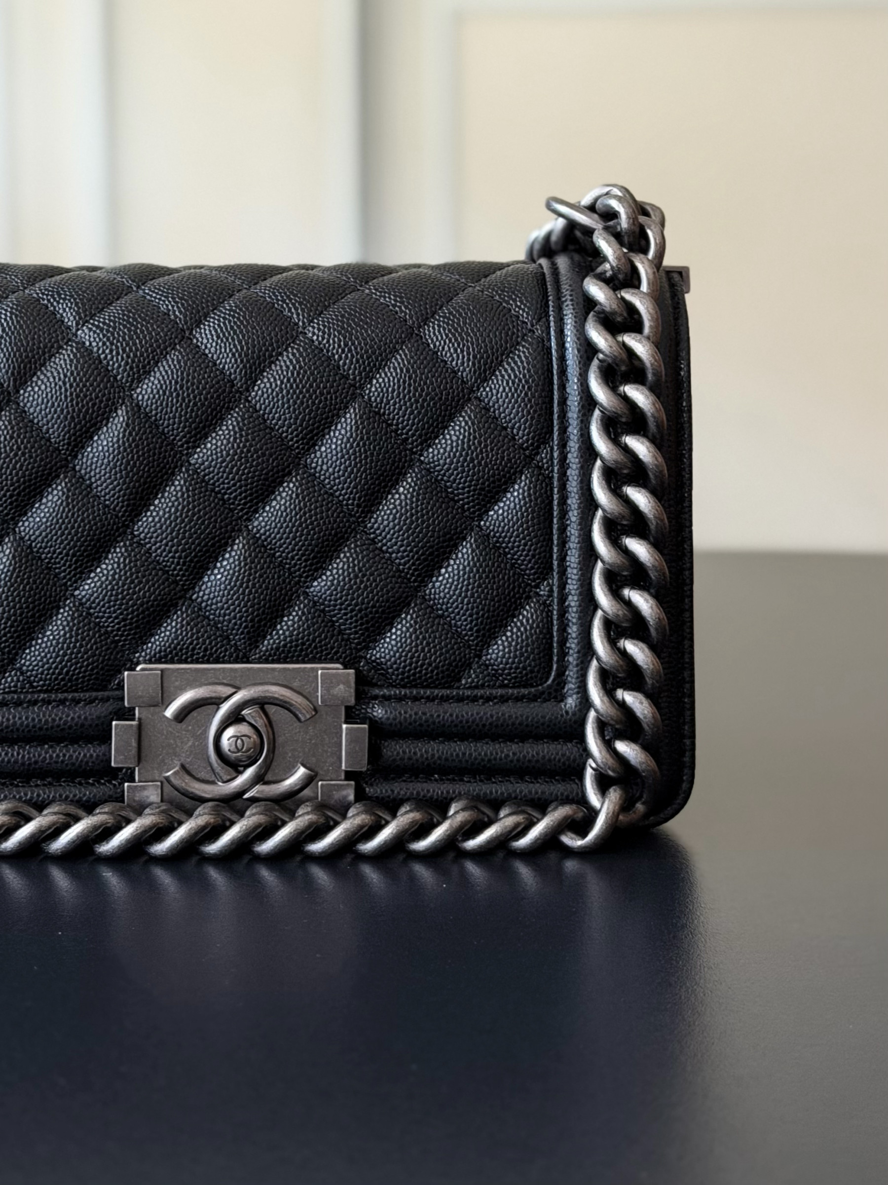 Chanel Boy Handbag 12x20x7cm