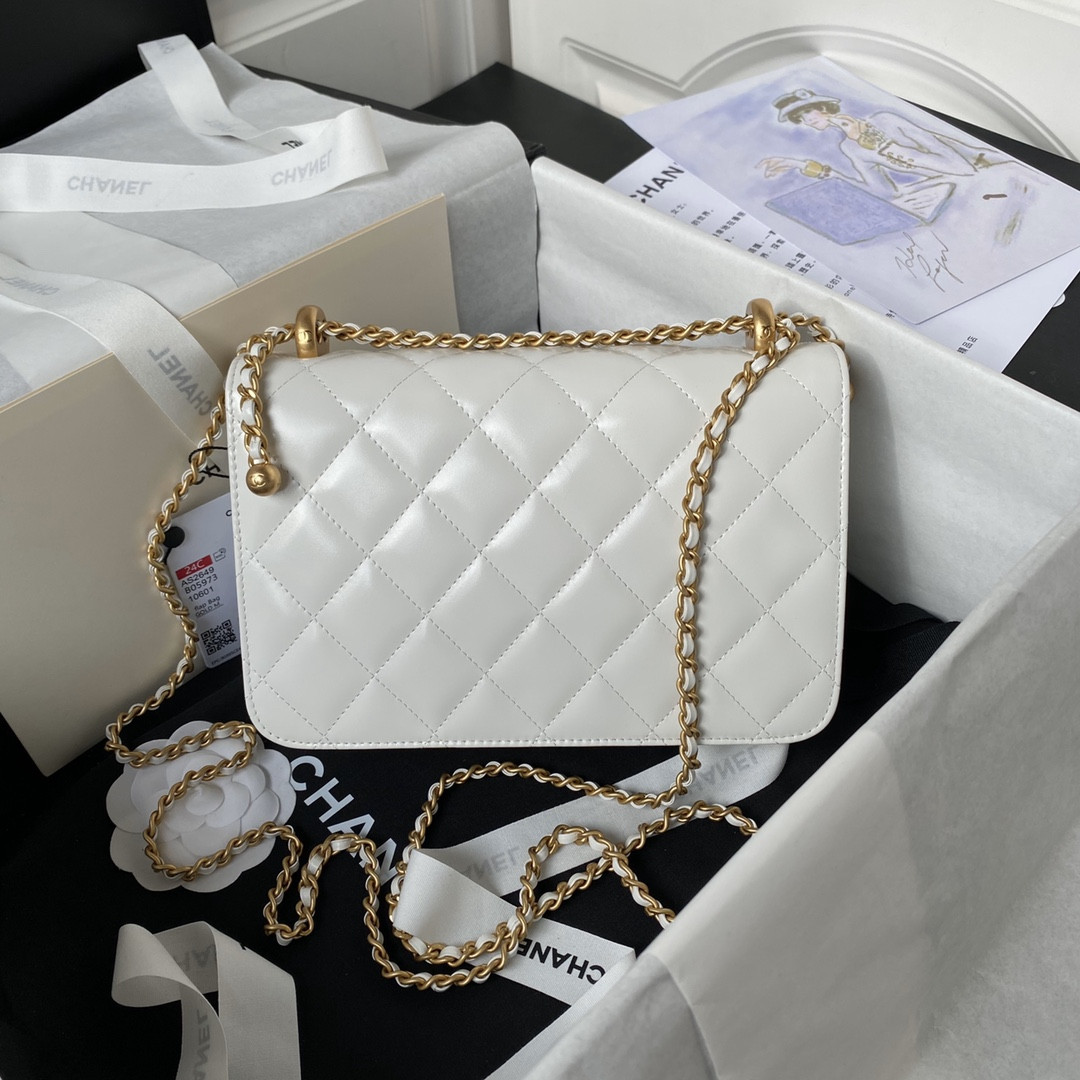 Ch**el Small 24C Flap Bag  AS2649 22×14.5×8cm