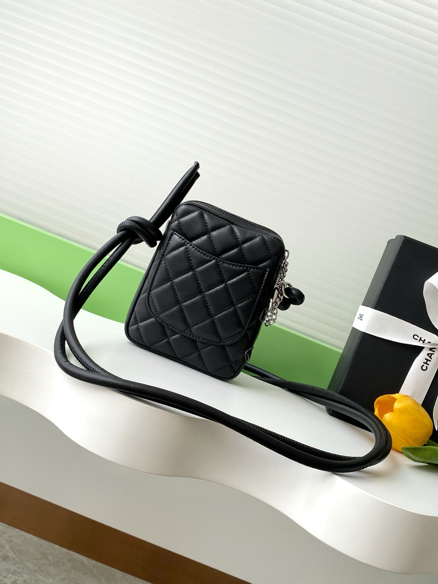 Chanel Cambon Line Crossbody Bag 13x15x3.5cm