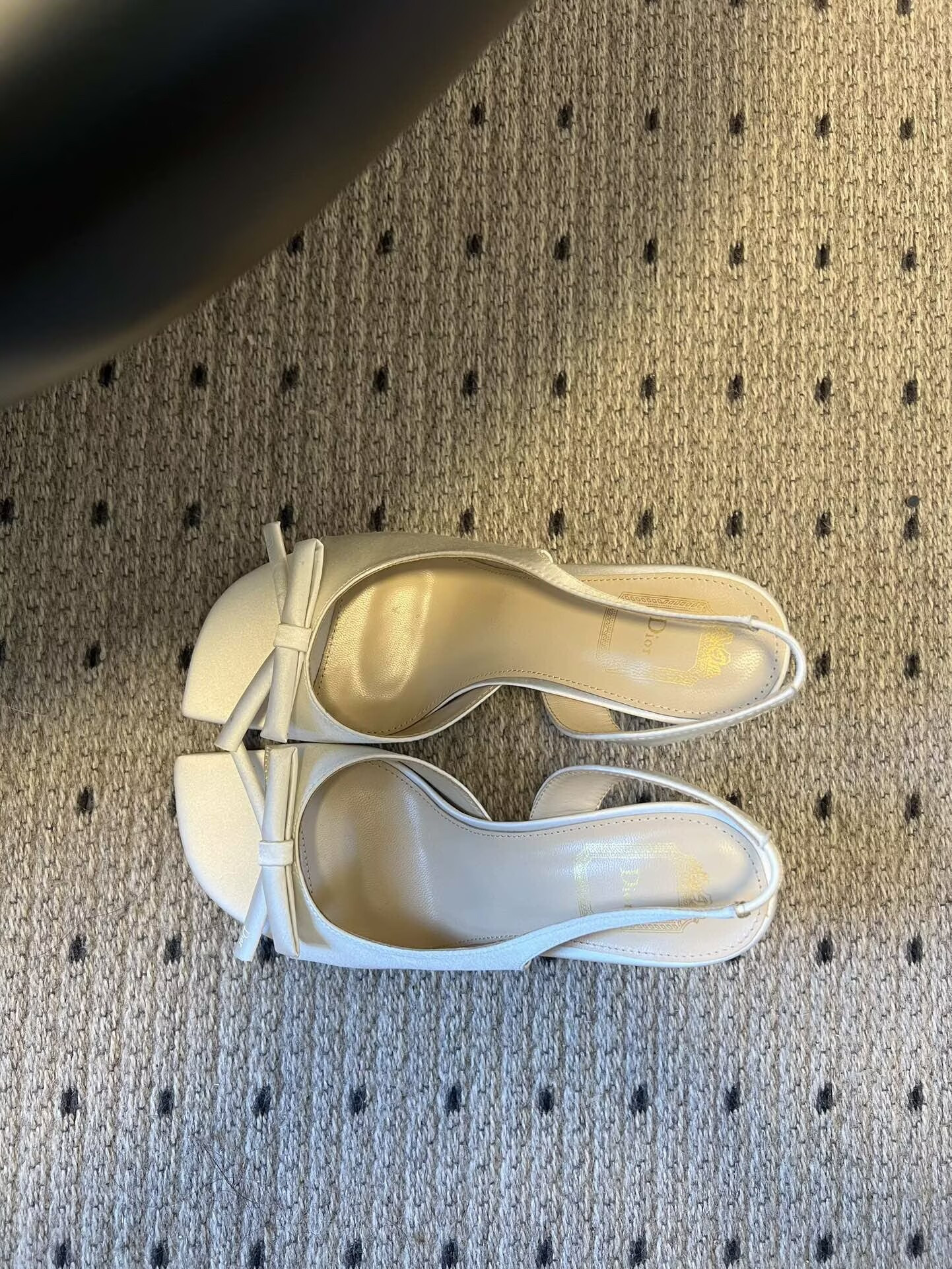 UA Dior Bow Heeled Slingback Sandal