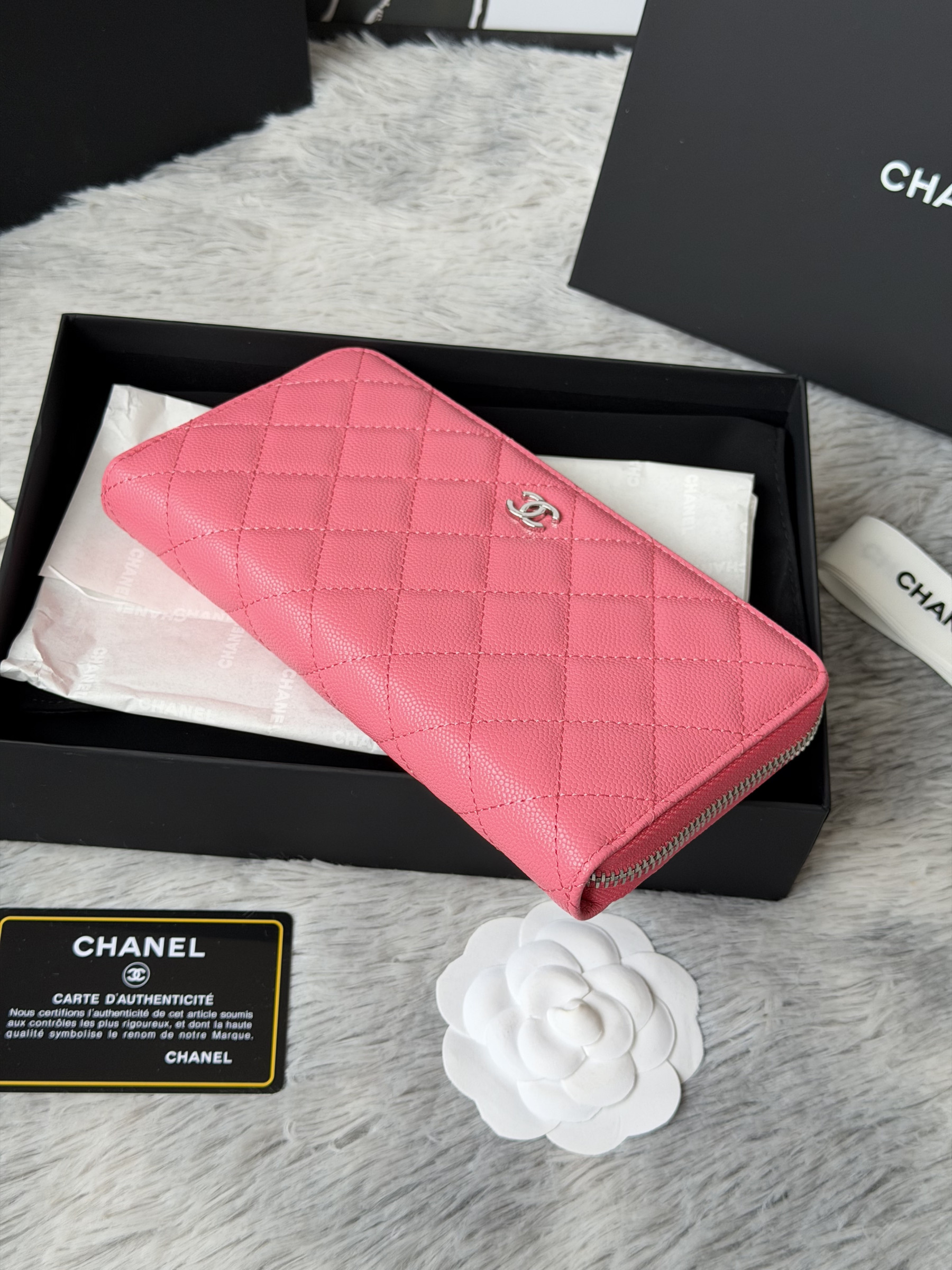 Chanel Zip Around Wallet 80758 10x19x3cm