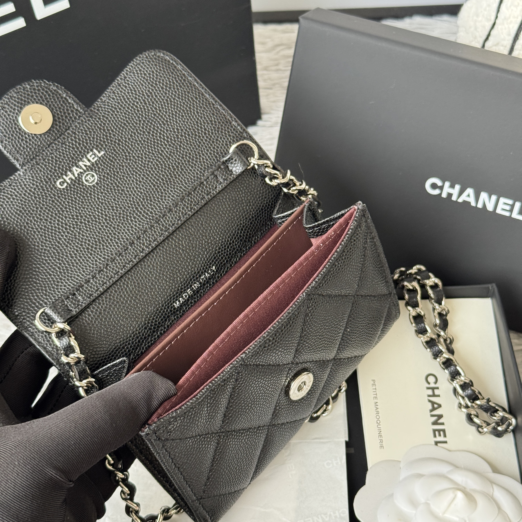 Chanel Wallet on Chain 8.5x12.5x2.5cm