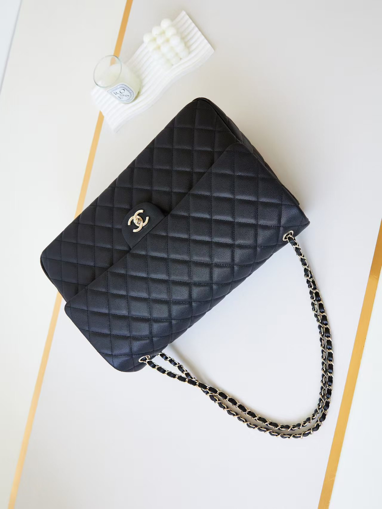 Ch**el Classic Flap Handbag CF 38x27x12cm