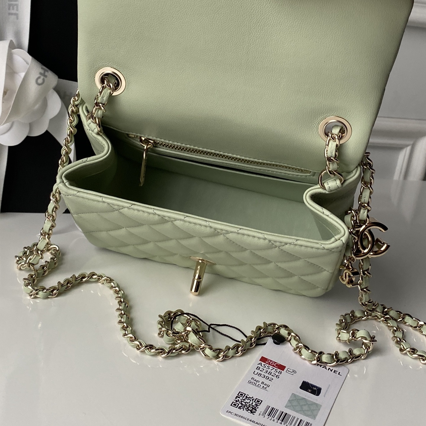 Chanel Classic Flap Handbag CF AS5758 18x13x7cm
