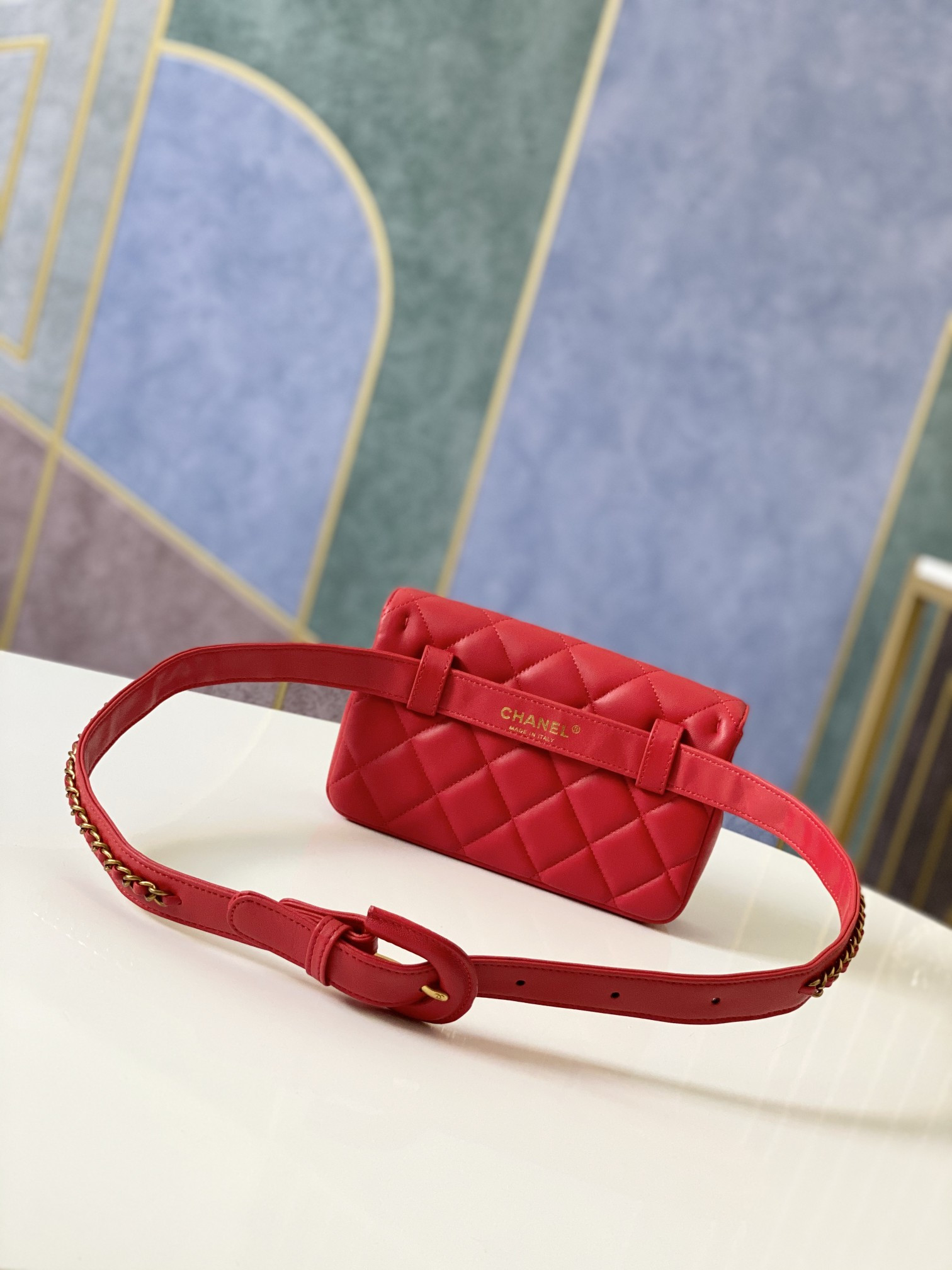 Chanel Quilted Waist Bag 18x12x3.5cm