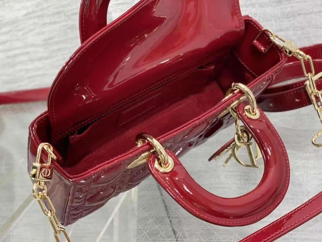 D10r SMALL LADY D-JOY BAG RED 22x6x12cm