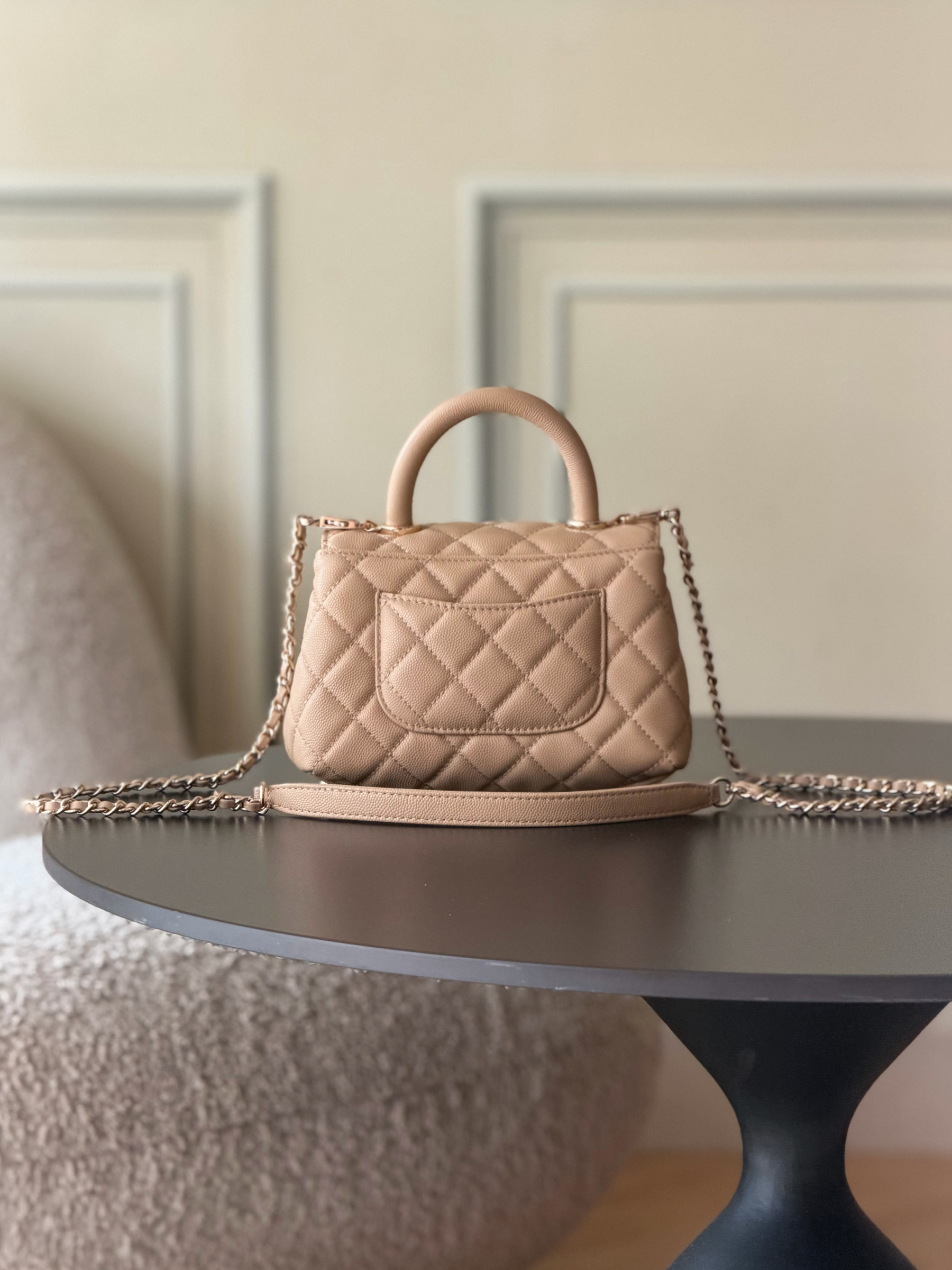 CHANEL mini coco handle 13x19x9cm