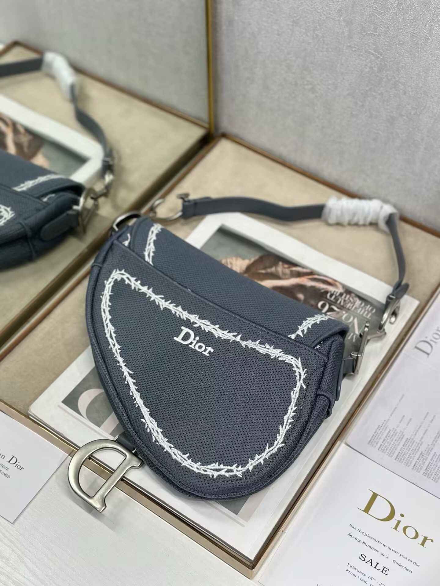 Dior Saddle Bag 25.5x20x6.5cm