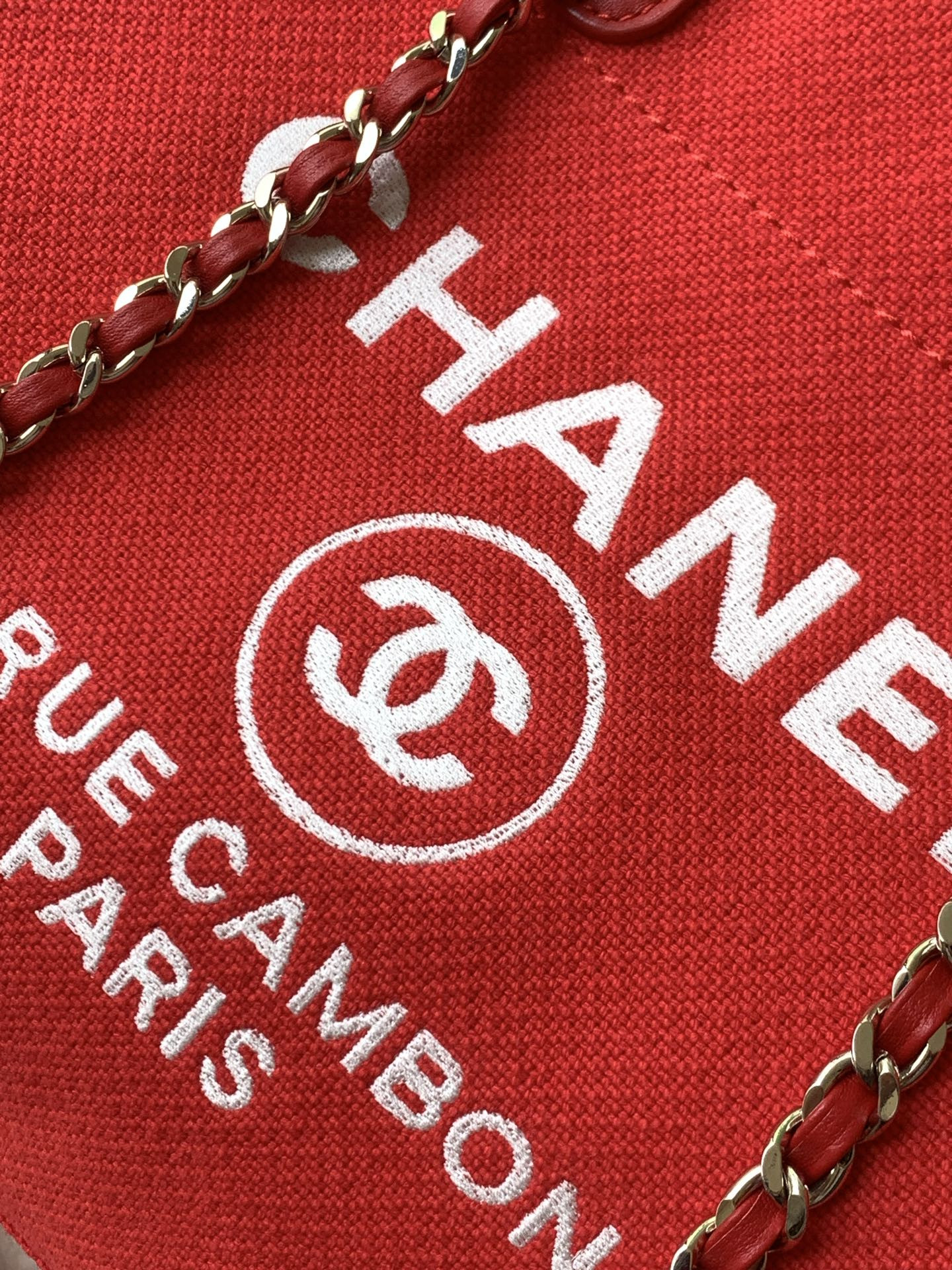 Chanel Deauville Tote Shopping Bag 33x22x13cm