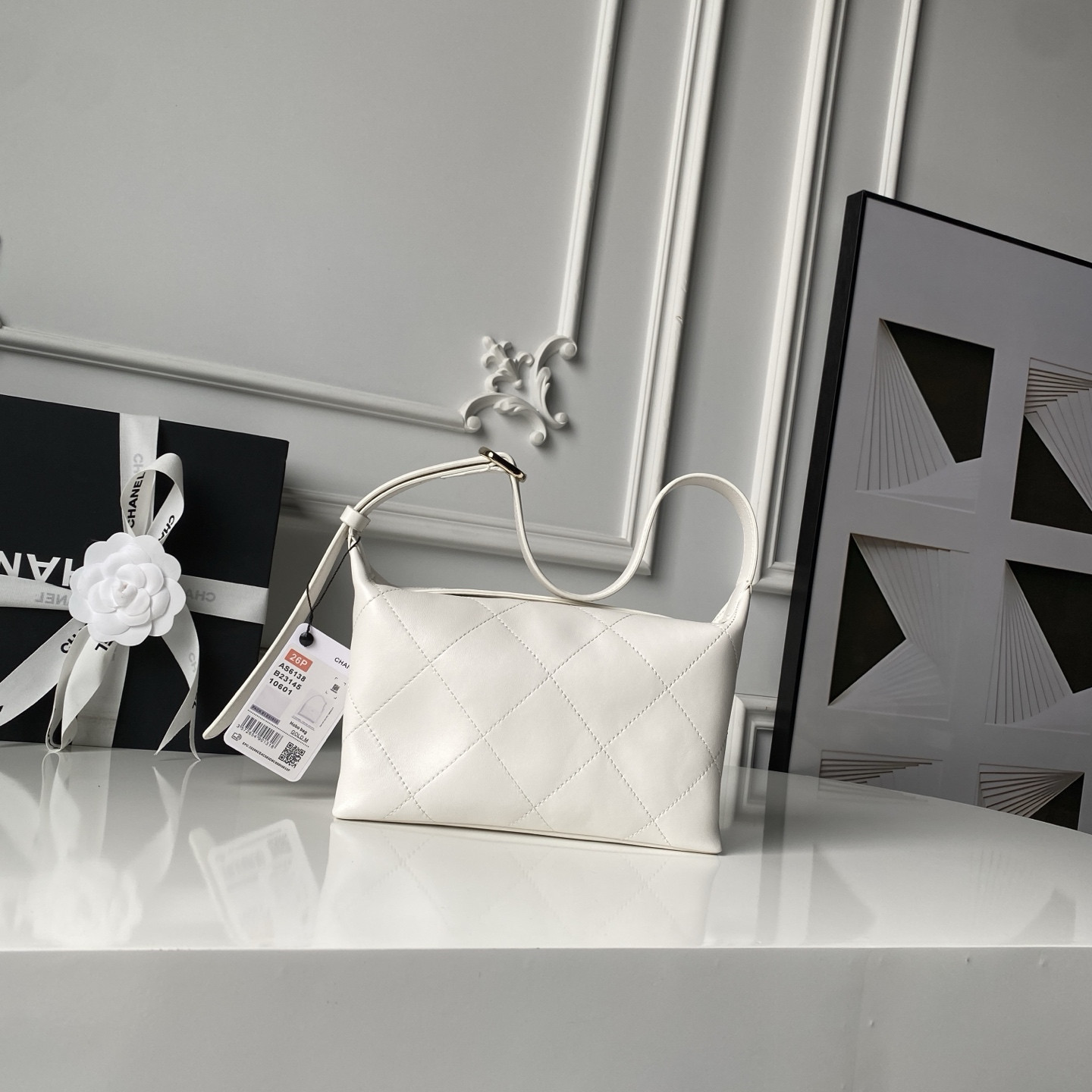 Chanel Hobo Handbag AS6138 13x23x8cm