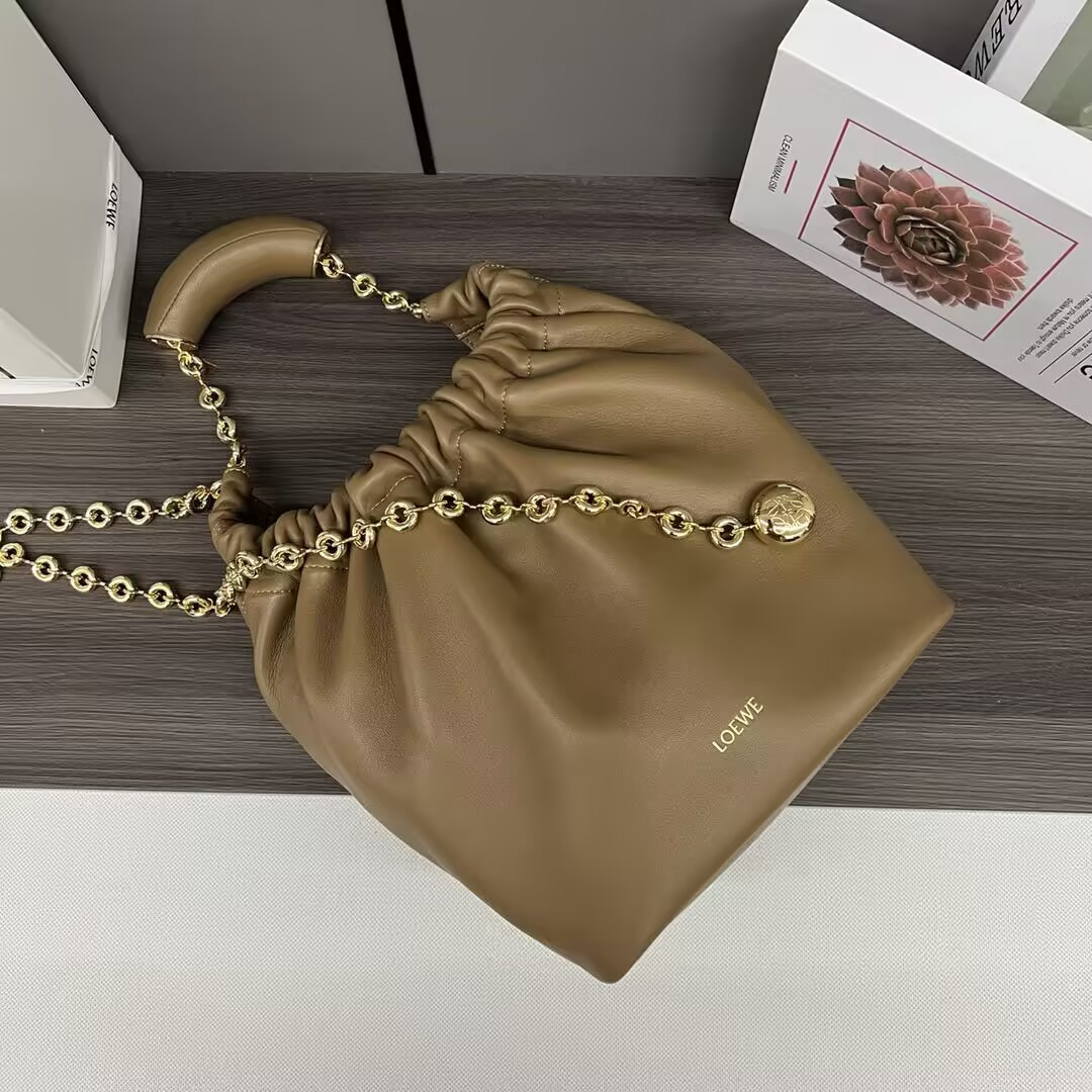 LOEWE Small Squeeze bag in mellow nappa lambskin 29x10.5x24cm