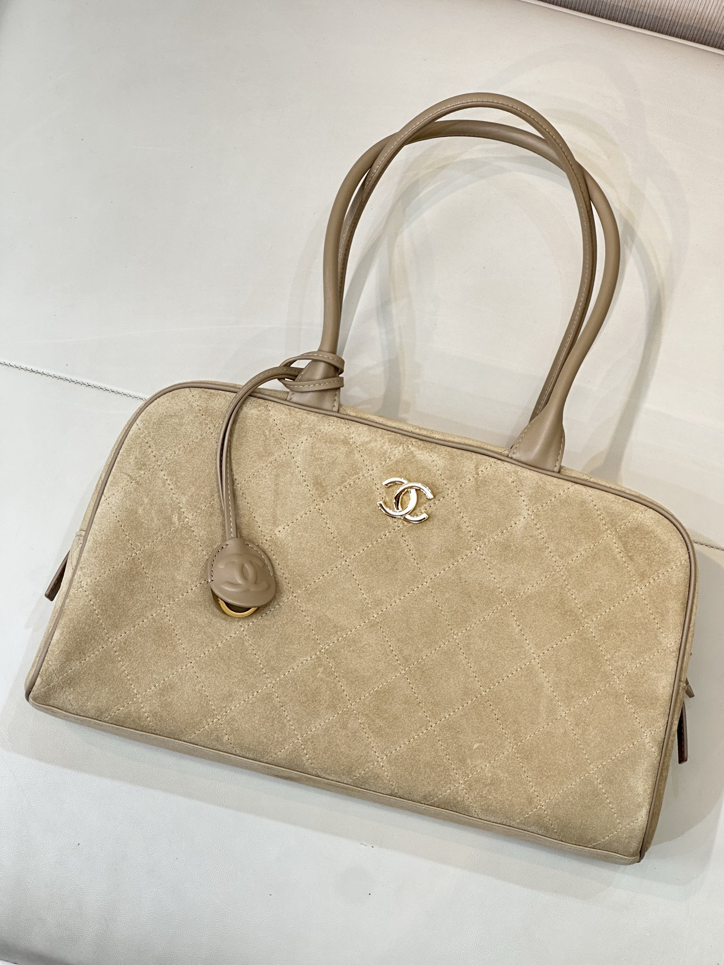 Chanel Bowling Bag 19x35x12.5cm
