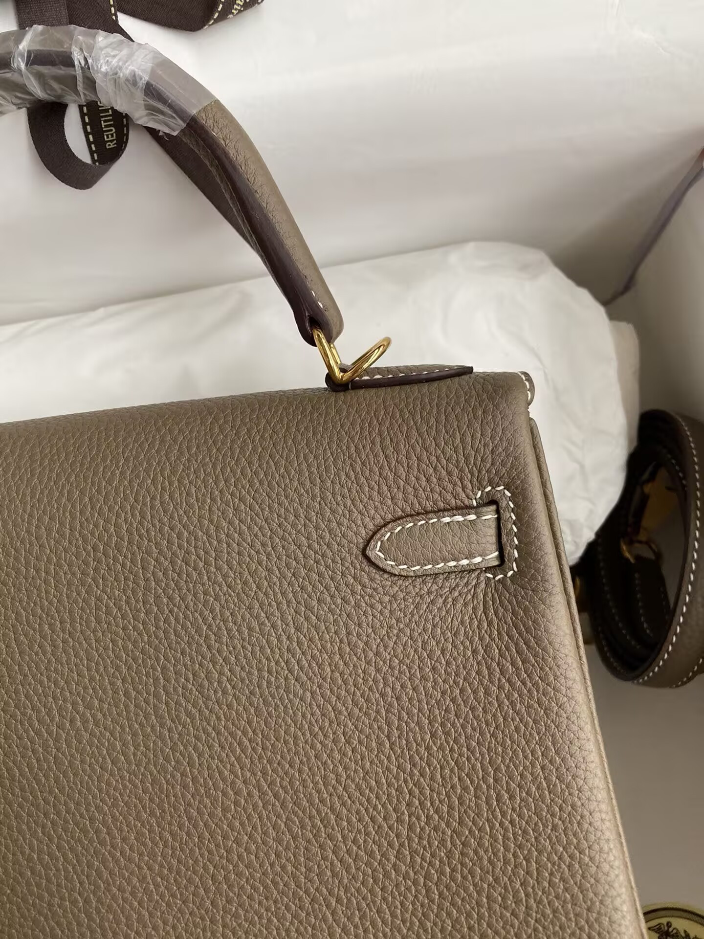HERMÈS Kelly Silver-tone Hardware 25 28