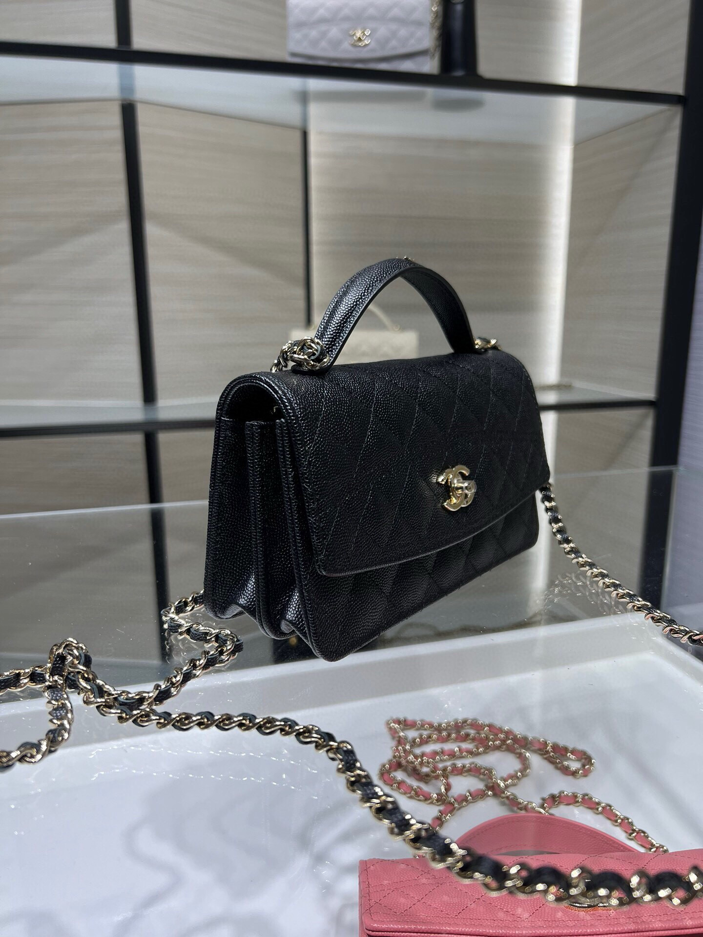 Chanel Mini Coco Handle Bag AP4402 19x11x6cm