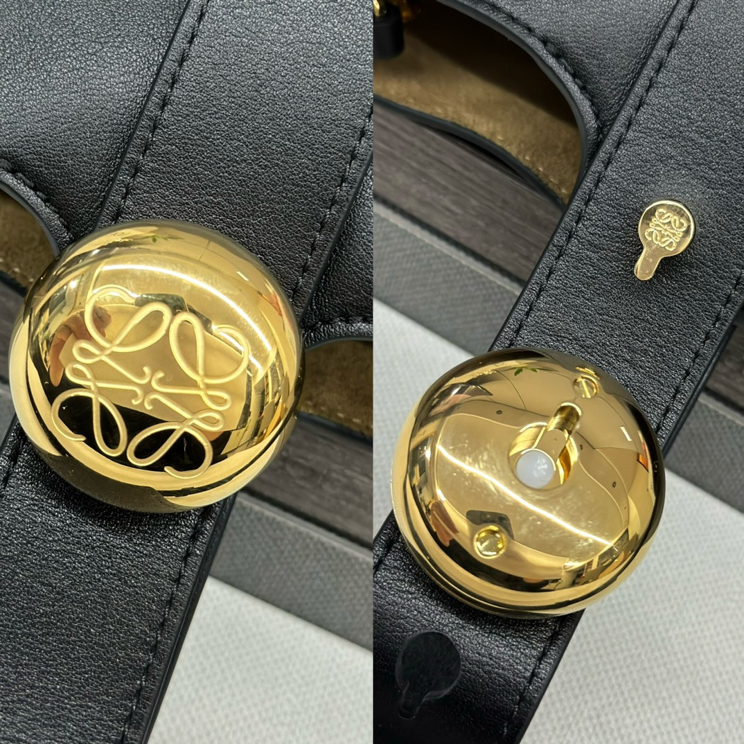 L0ew* Mini Pebble bucket 19.5x16x16cm