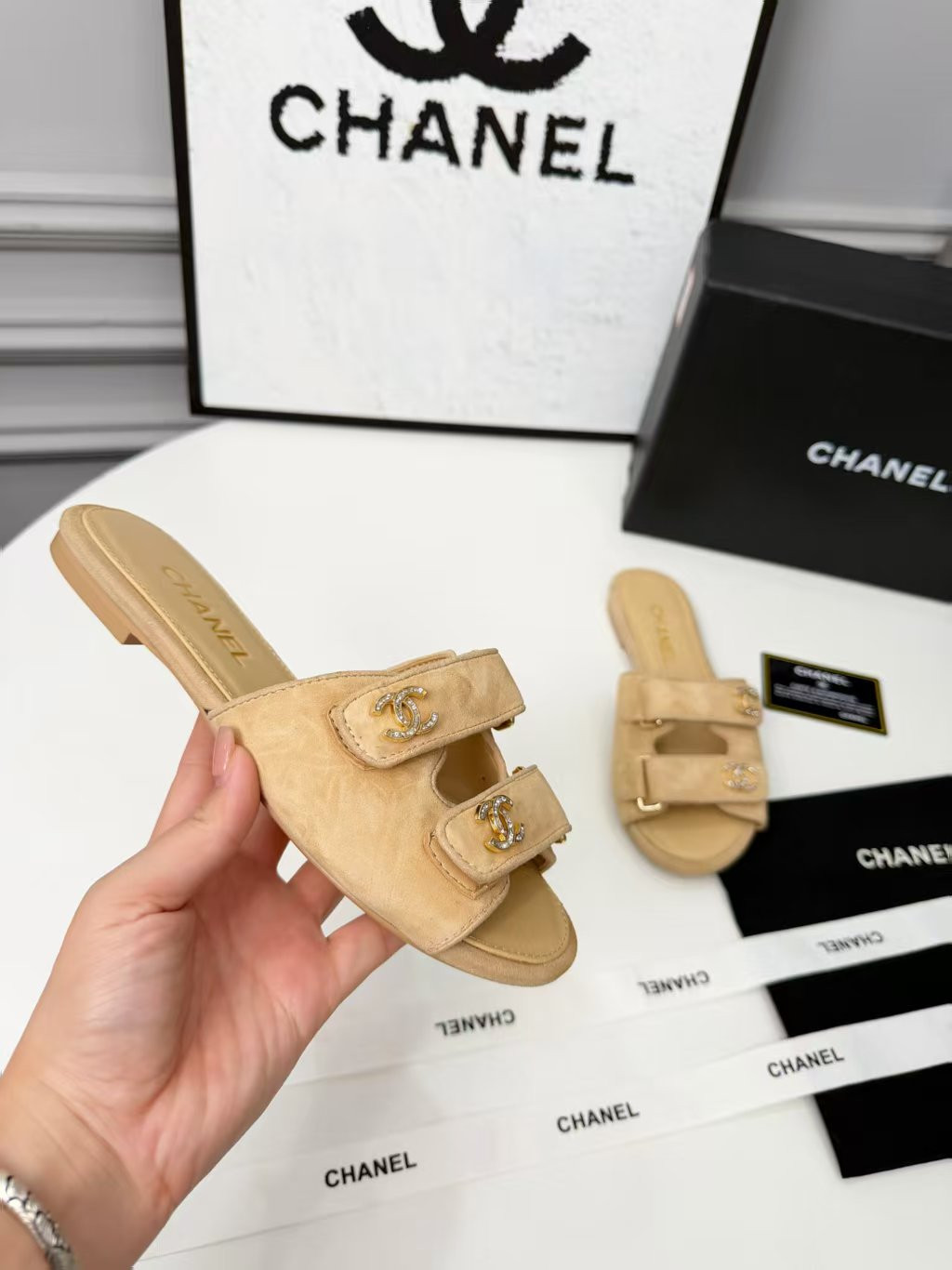 UA Chanel Mules