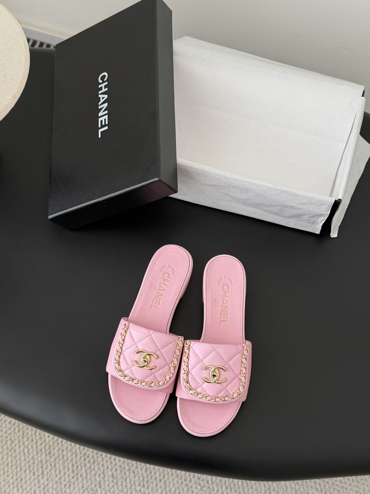 UA Chanel Slippers