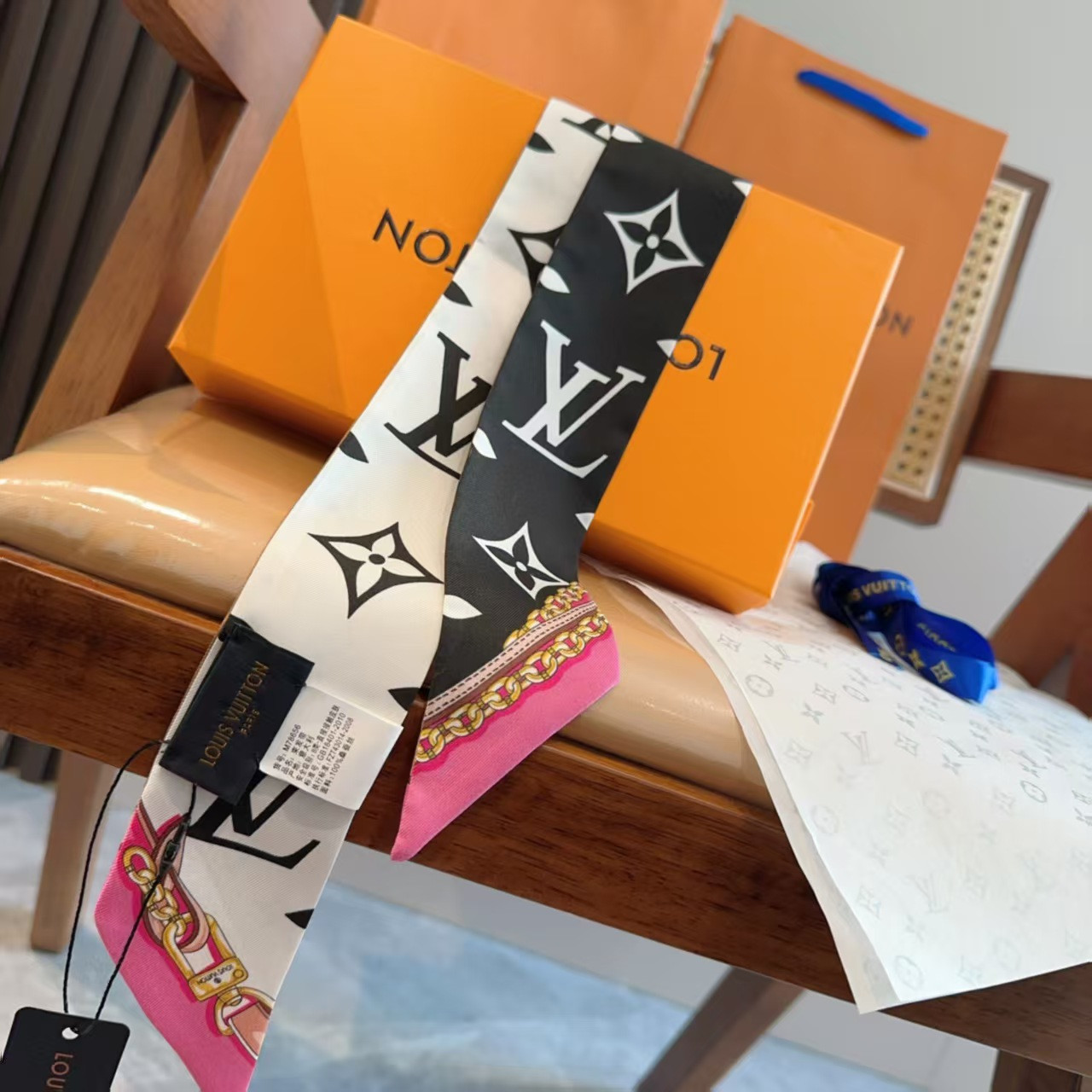 LV Ultimate Monogram BB Bandeau 120x6cm