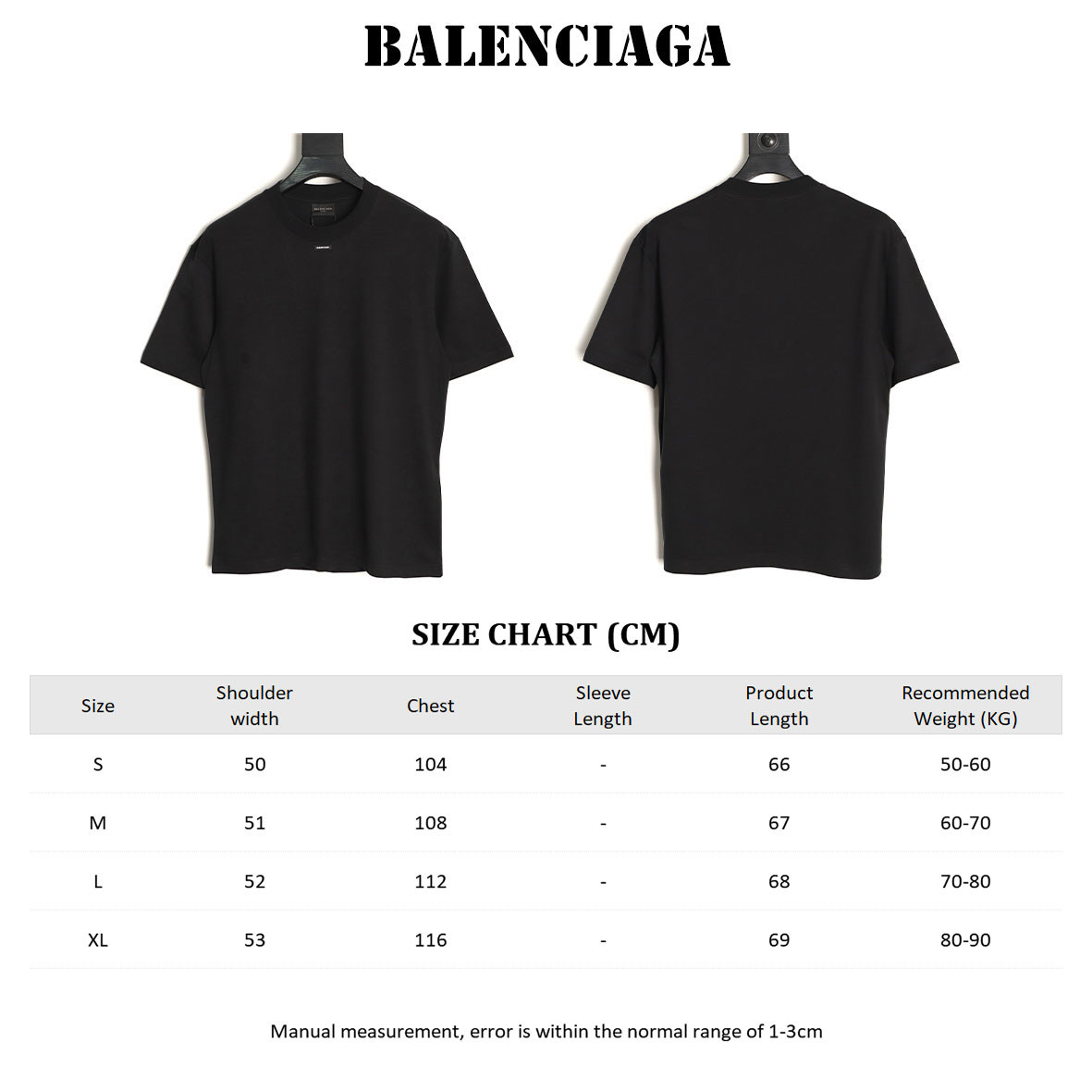 Ba1en*iaga short-sleeved t-shirt