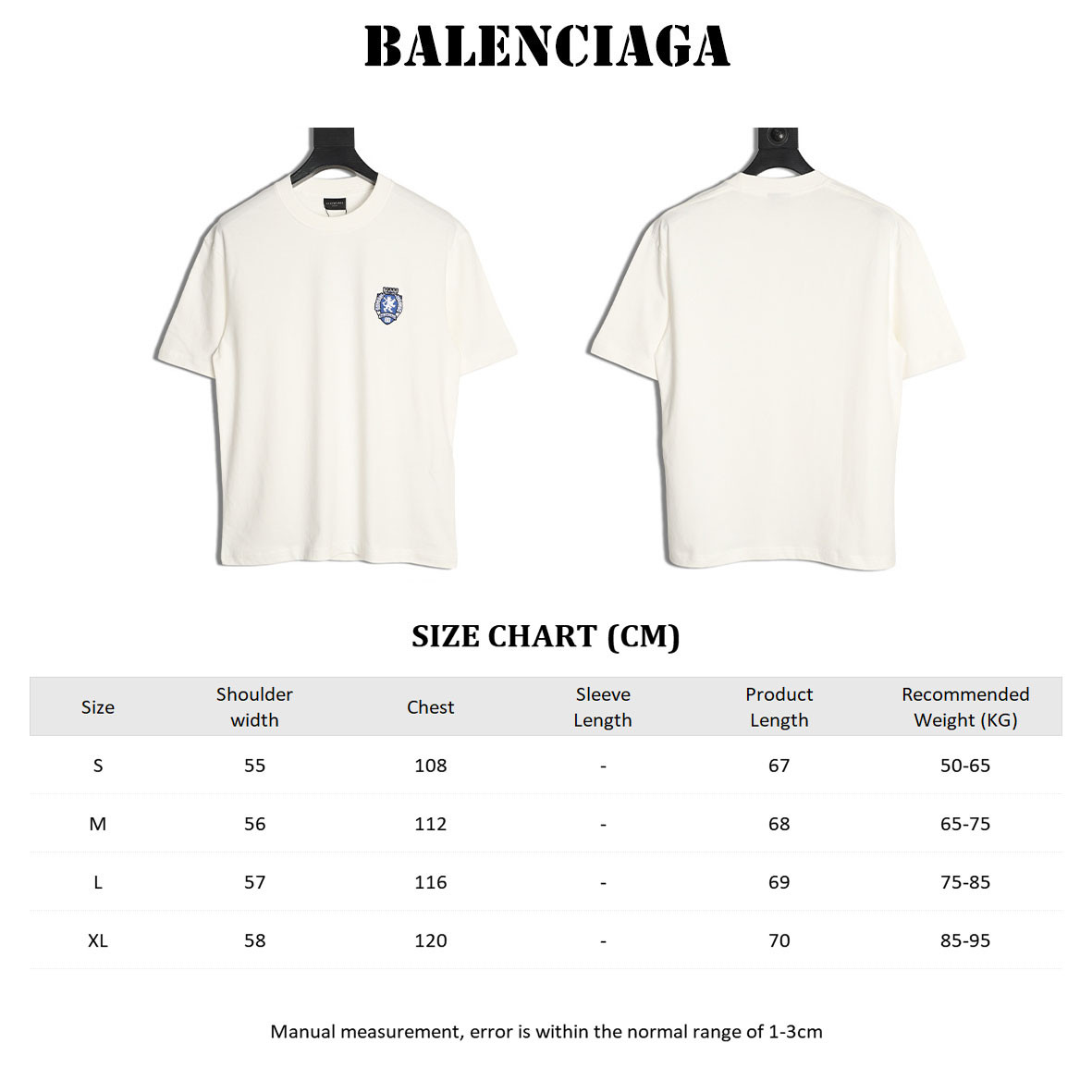 Ba1en*iaga short-sleeved t-shirt