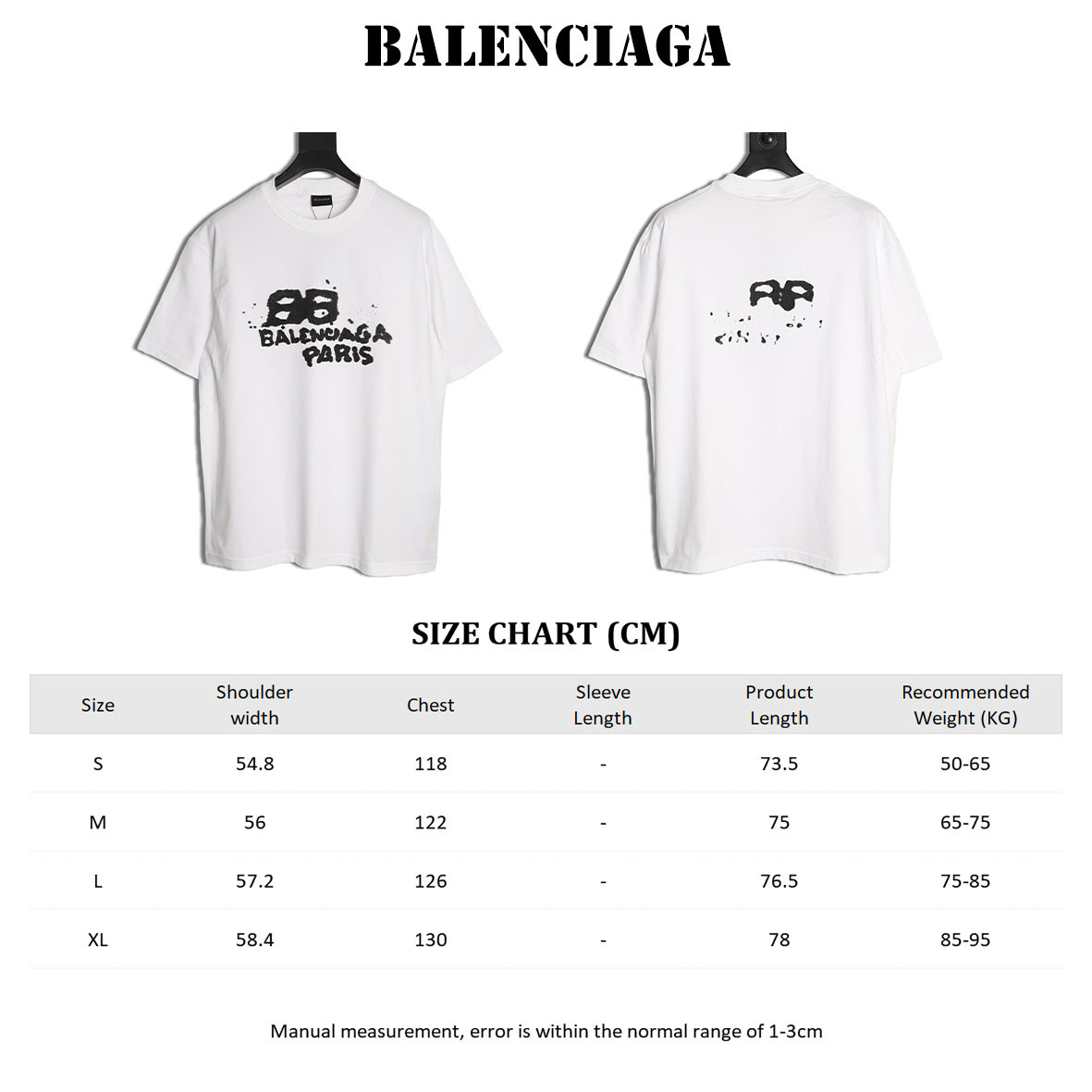 Ba1en*iaga short-sleeved t-shirt