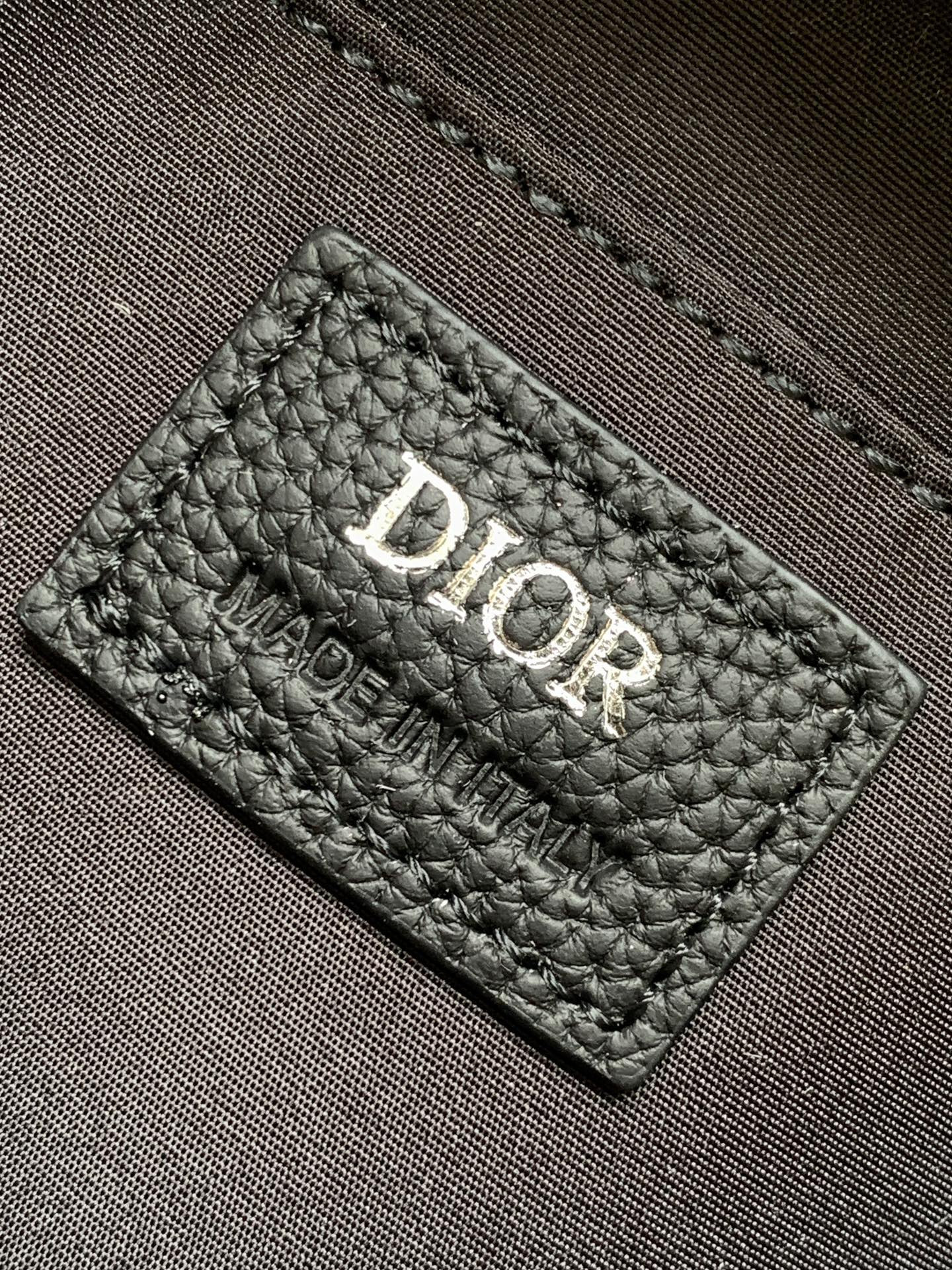 D10r Lingot Toiletry Bag Beige and Black D10r Oblique Jacquard 8.5 x 5 x 4 inches