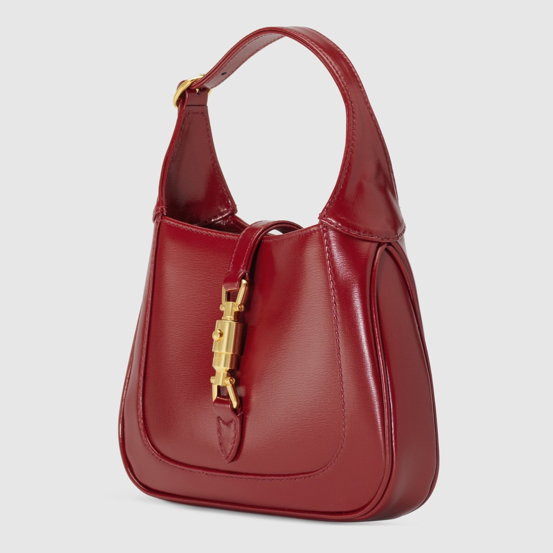 Gvc*1 JACKIE 1961 MINI SHOULDER BAG RED 7.5"W x 5.1"H x 1.2"D