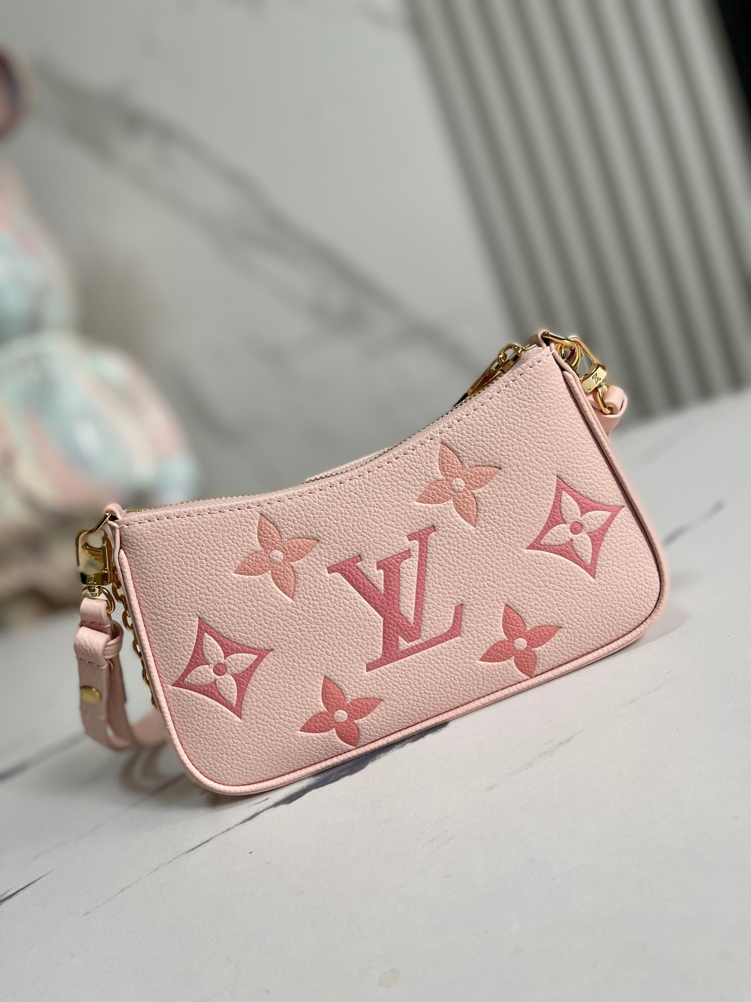 LV EASY POUCH ON STRAP M80348 7.5 x 4.5 x 1.2 inches