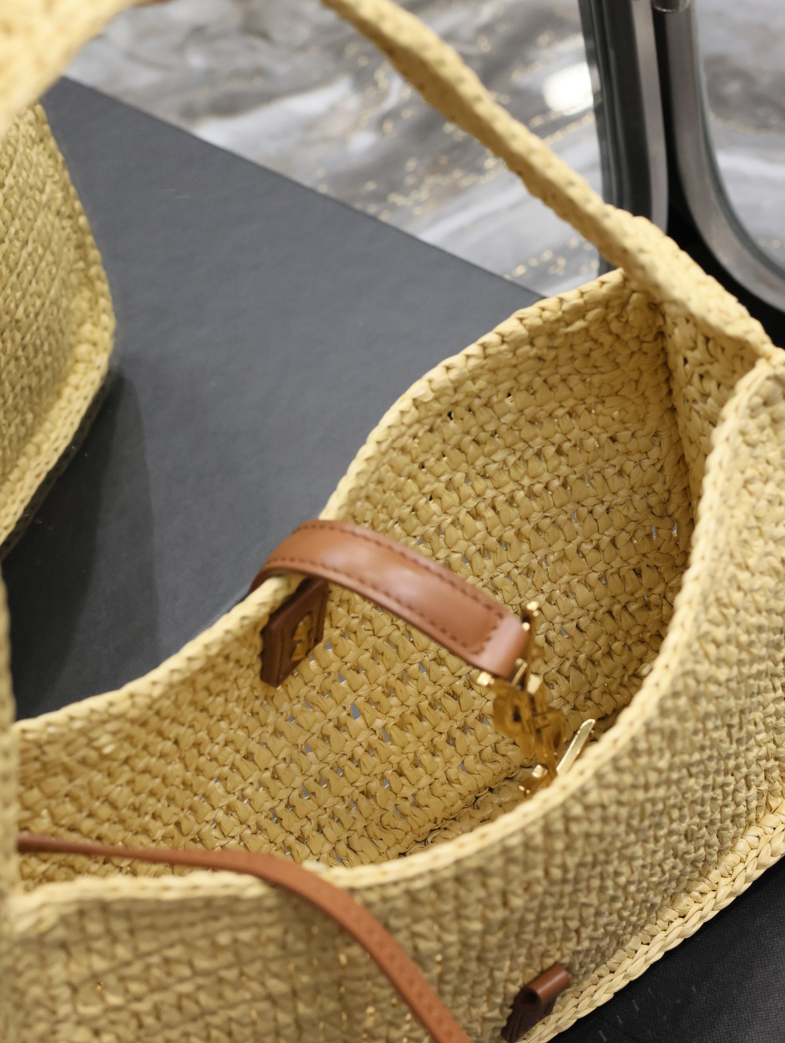 Y51 LE 5 À 7 MINI IN RAFFIA Color Natural 9.06x6.30x2.56 INCHES