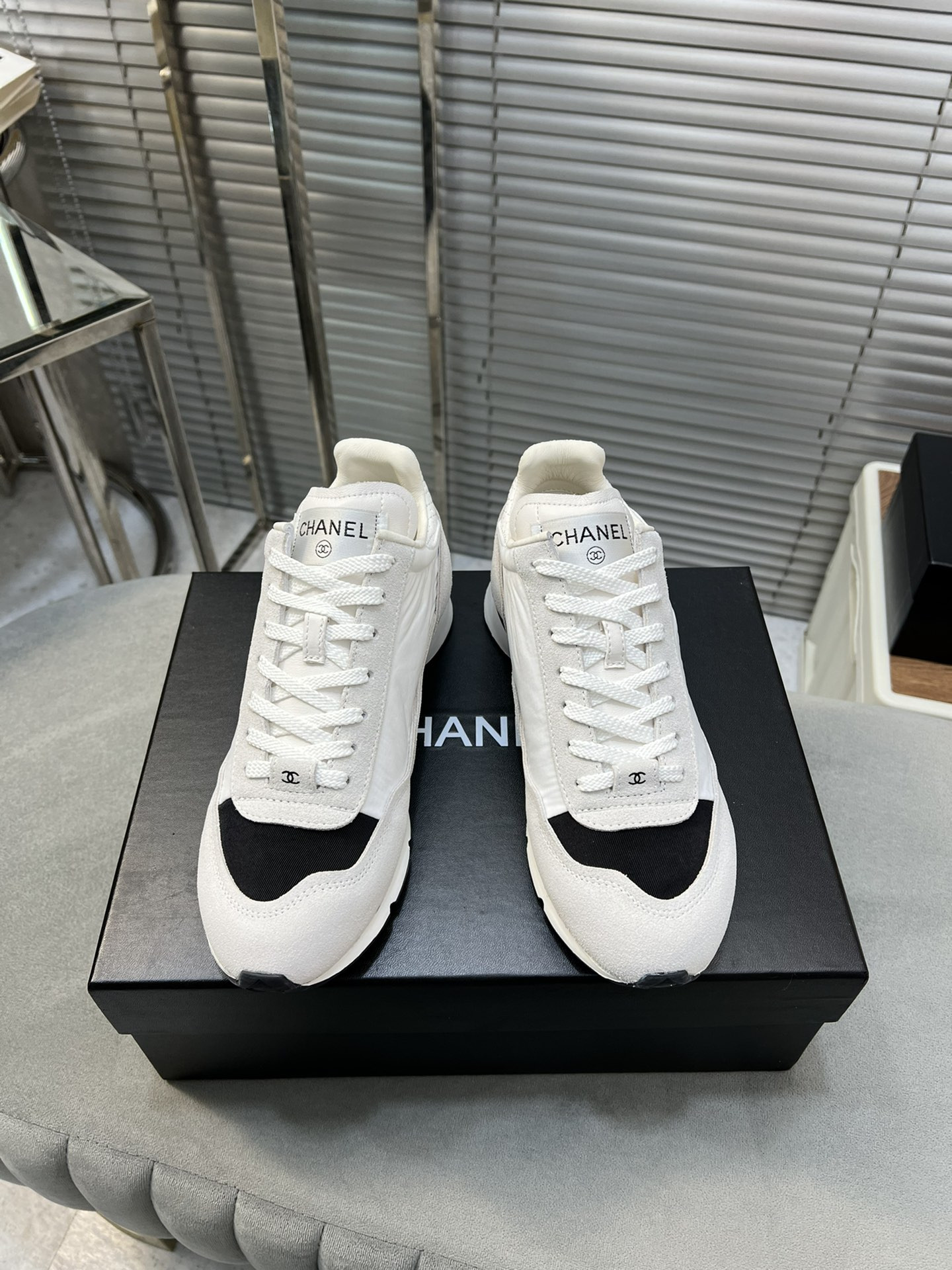 UA Ch**el SNEAKERS Fabric, Suede Kidskin & Suede Calfskin