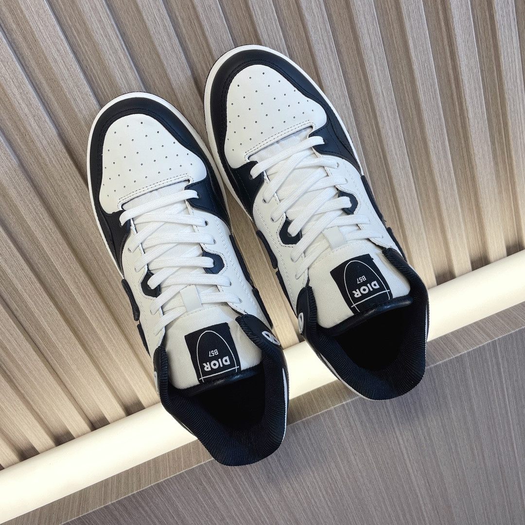 UA D10r B57 Mid-Top Sneaker Black and White