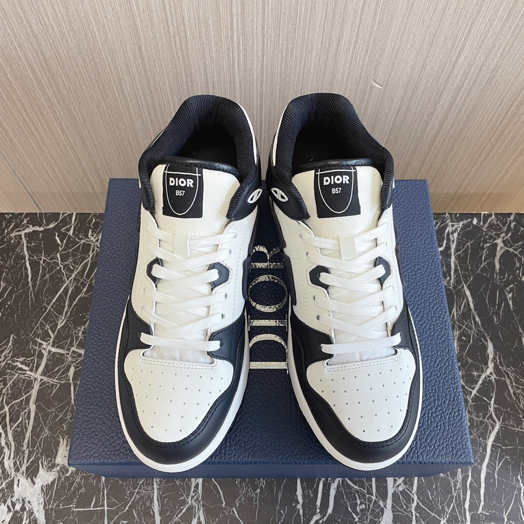 UA D10r B57 Mid-Top Sneaker Black and White