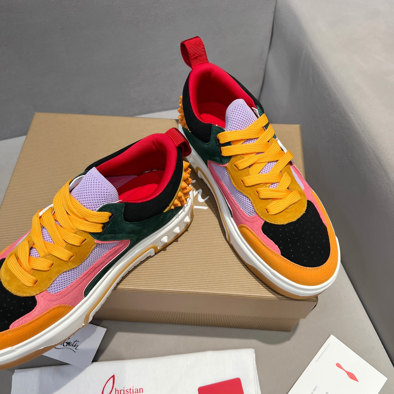UA Chr1st1an Louboutin 2024 [New]ASTROLOUBI Unisex Thick-Soled Sneakers
