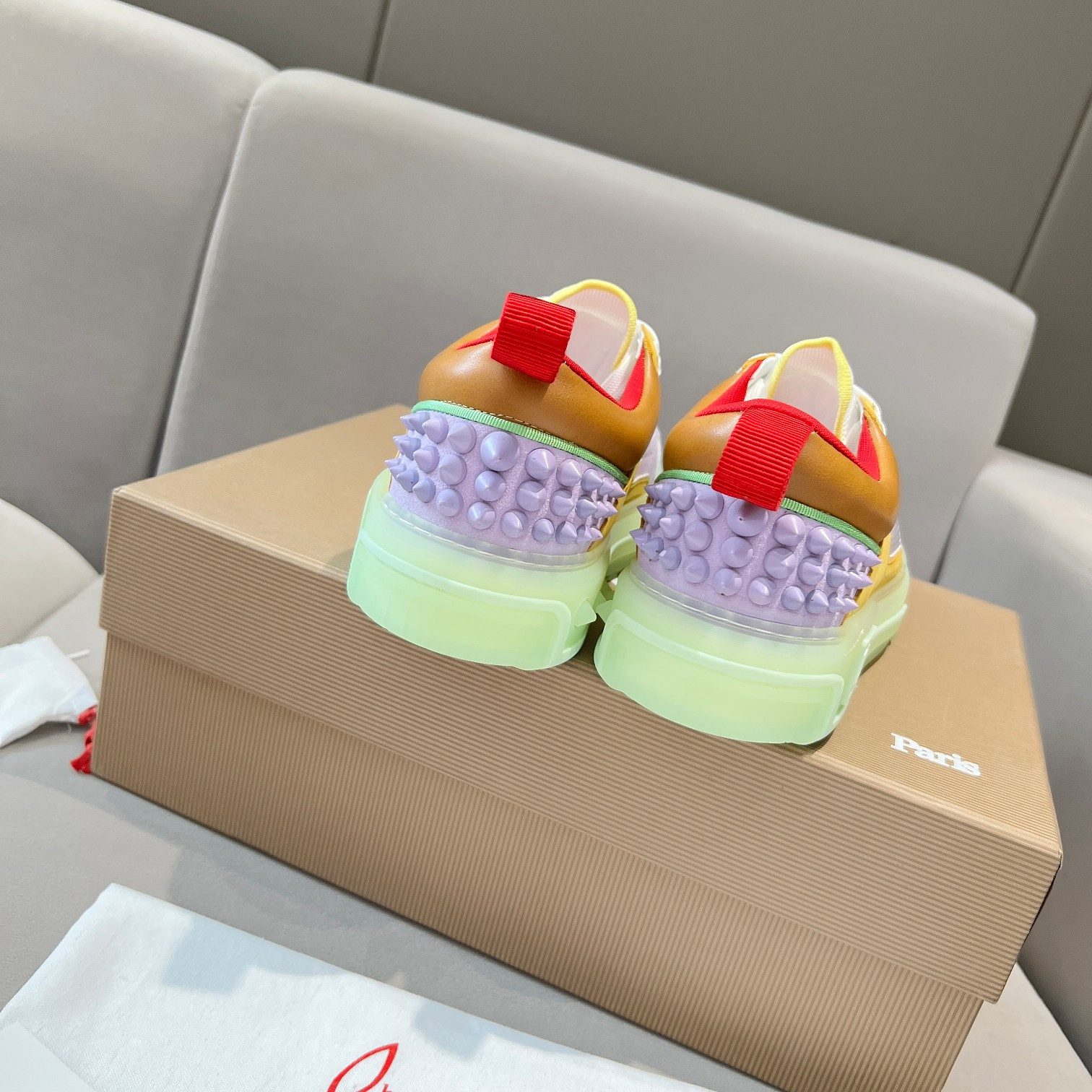 UA Chr1st1an Louboutin 2024 [New]ASTROLOUBI Unisex Thick-Soled Sneakers