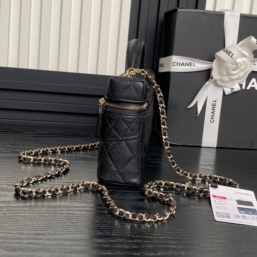 Ch**el LONG VANITY WITH CHAIN 17×19.5×5cm