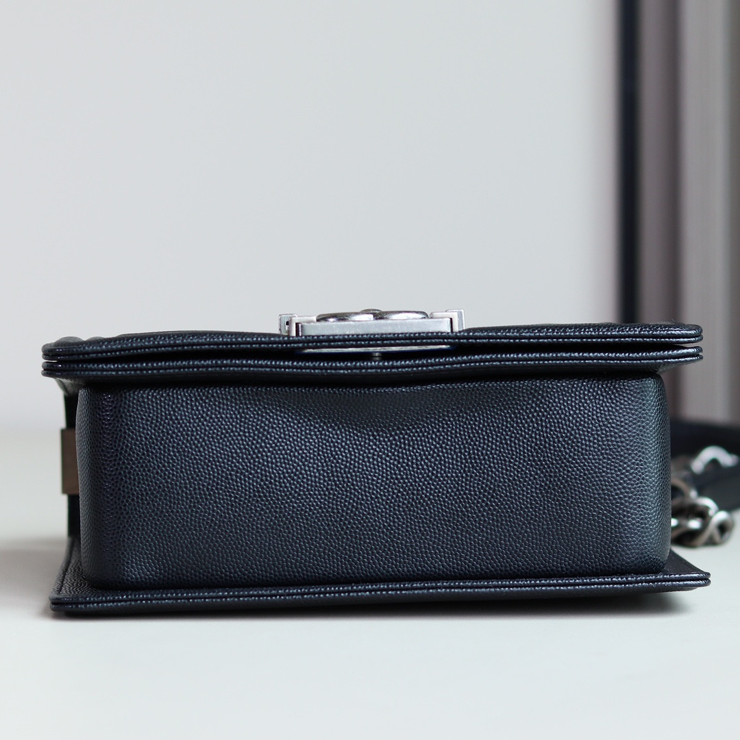 Ch**el Small BOY Handbag A67085 12x20.5x8.5cm