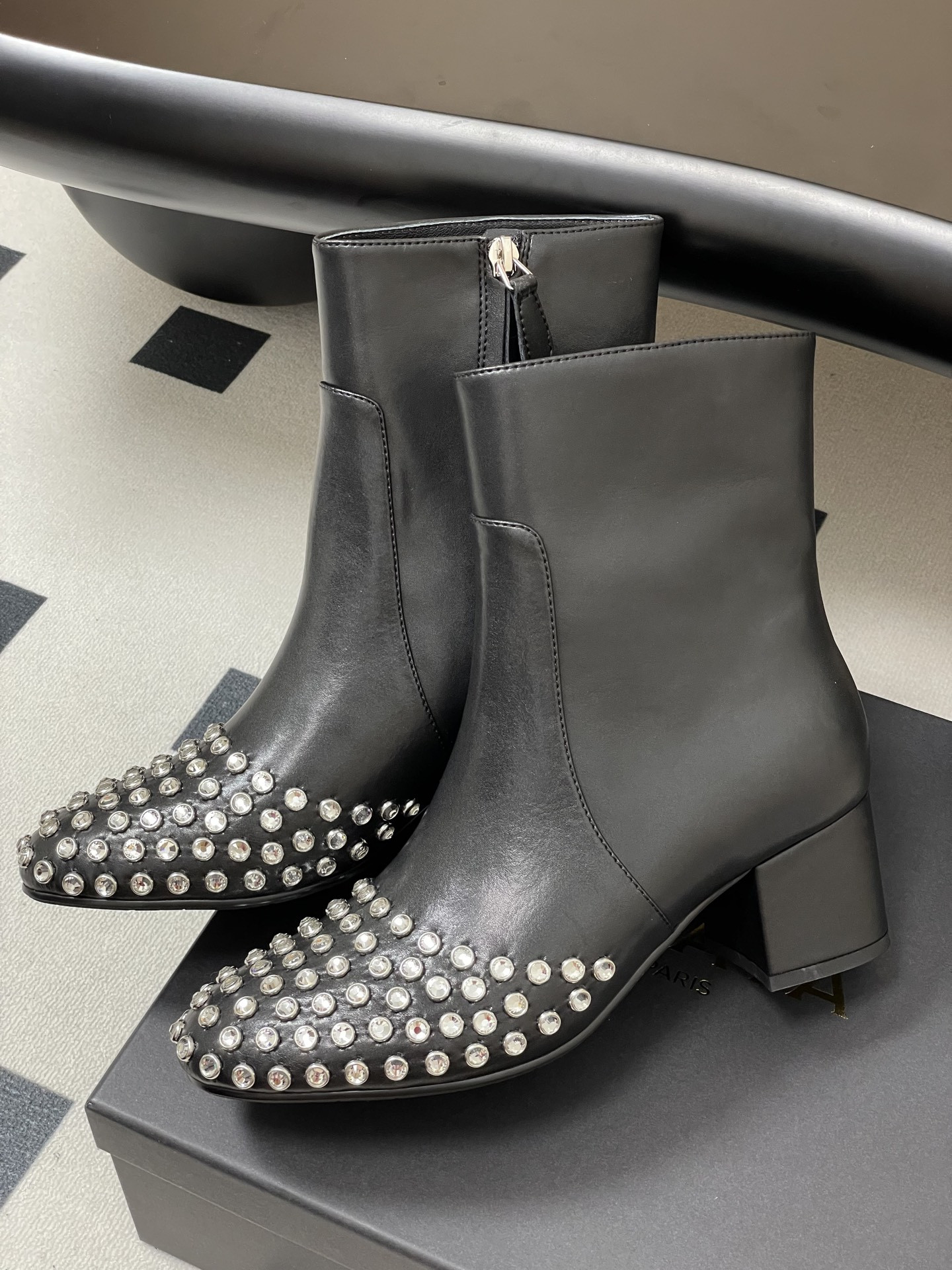 ua a1a1a crystal d1am0nd boots 5.5cm heel(cusT0mized size 7-10 days production time)