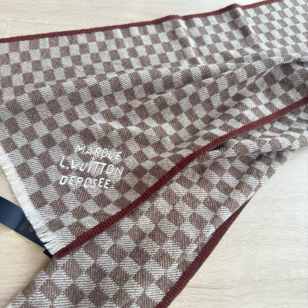 l0vis Vvtt0n check scarf 45x190cm