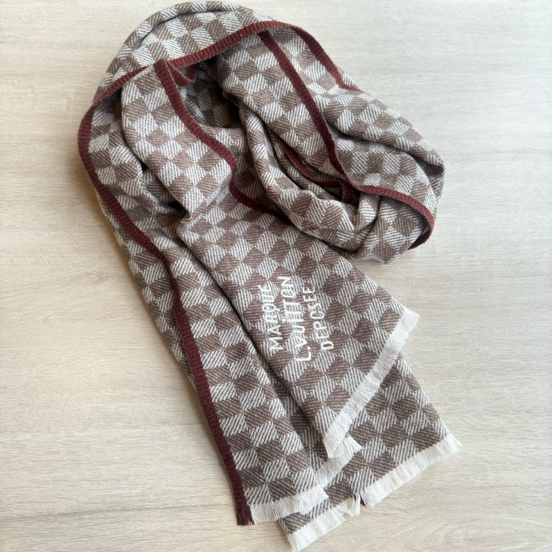 l0vis Vvtt0n check scarf 45x190cm