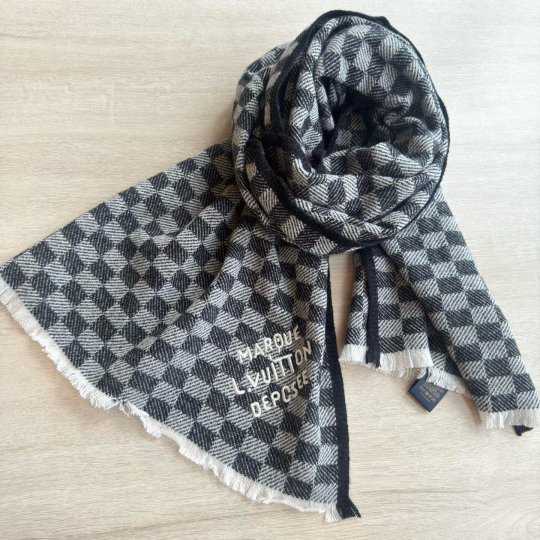 l0vis Vvtt0n check scarf 45x190cm