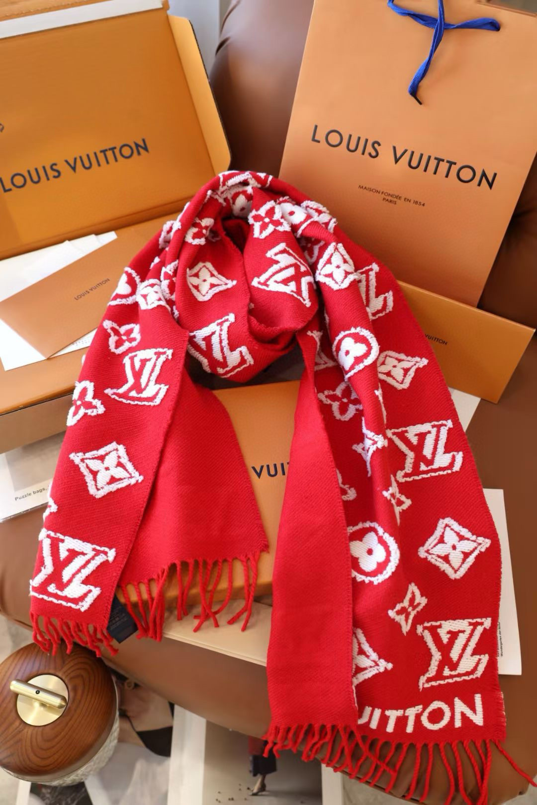l0vis Vvtt0n scarf 34x220cm