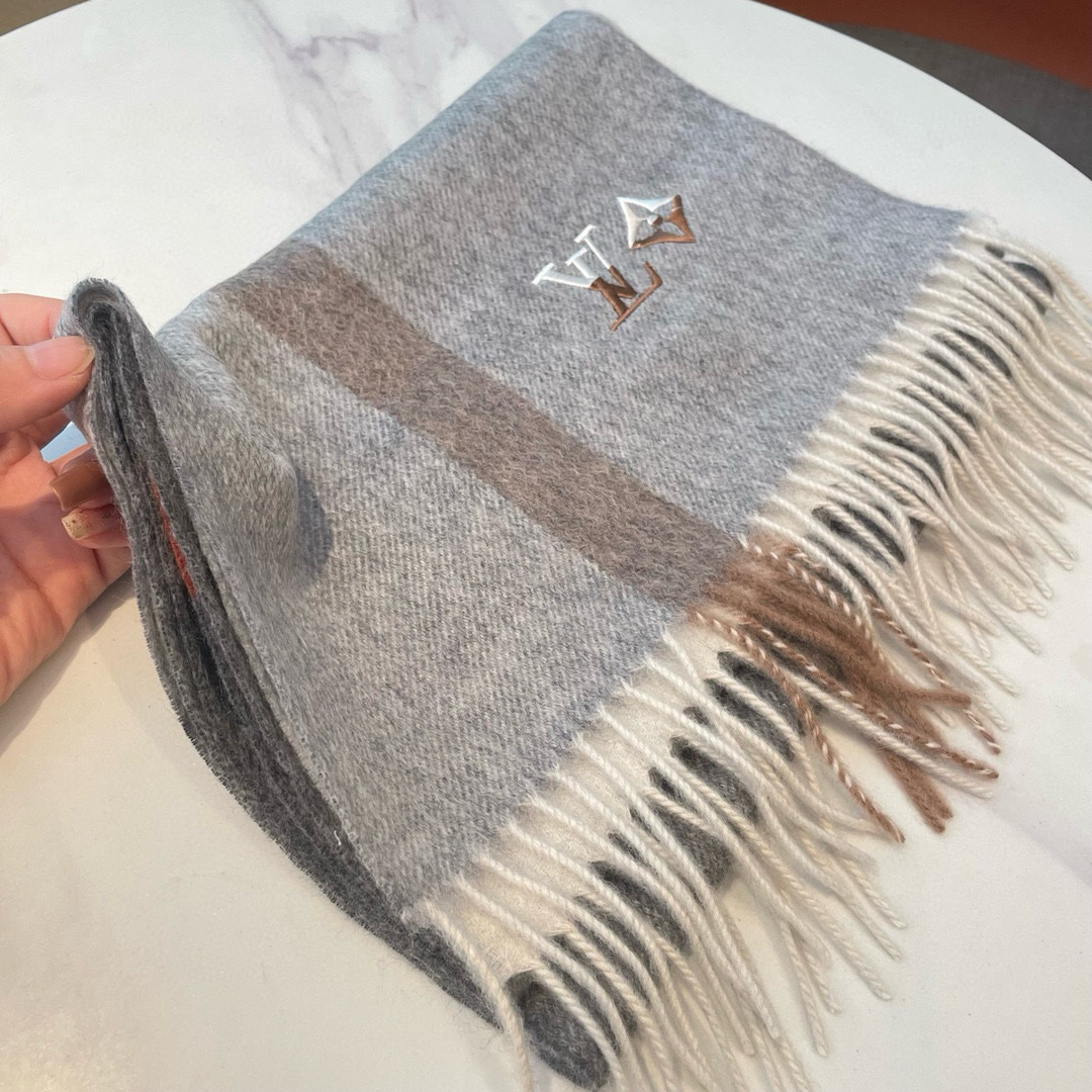l0vis Vvtt0n scarf 32x180cm 100% cashmere