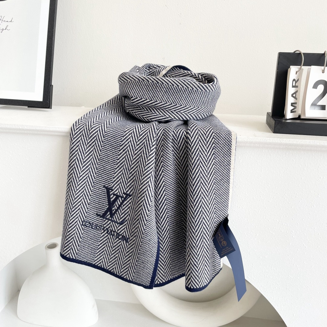 l0vis Vvtt0n scarf 32x180cm 100% knitted cashmere