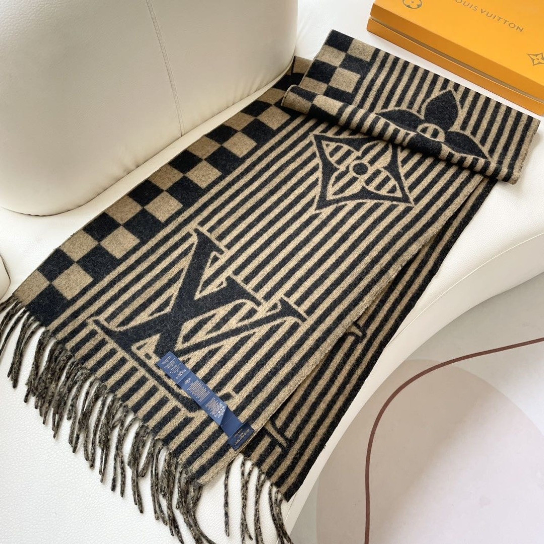 l0vis Vvtt0n scarf 40x205cm 100% cashmere