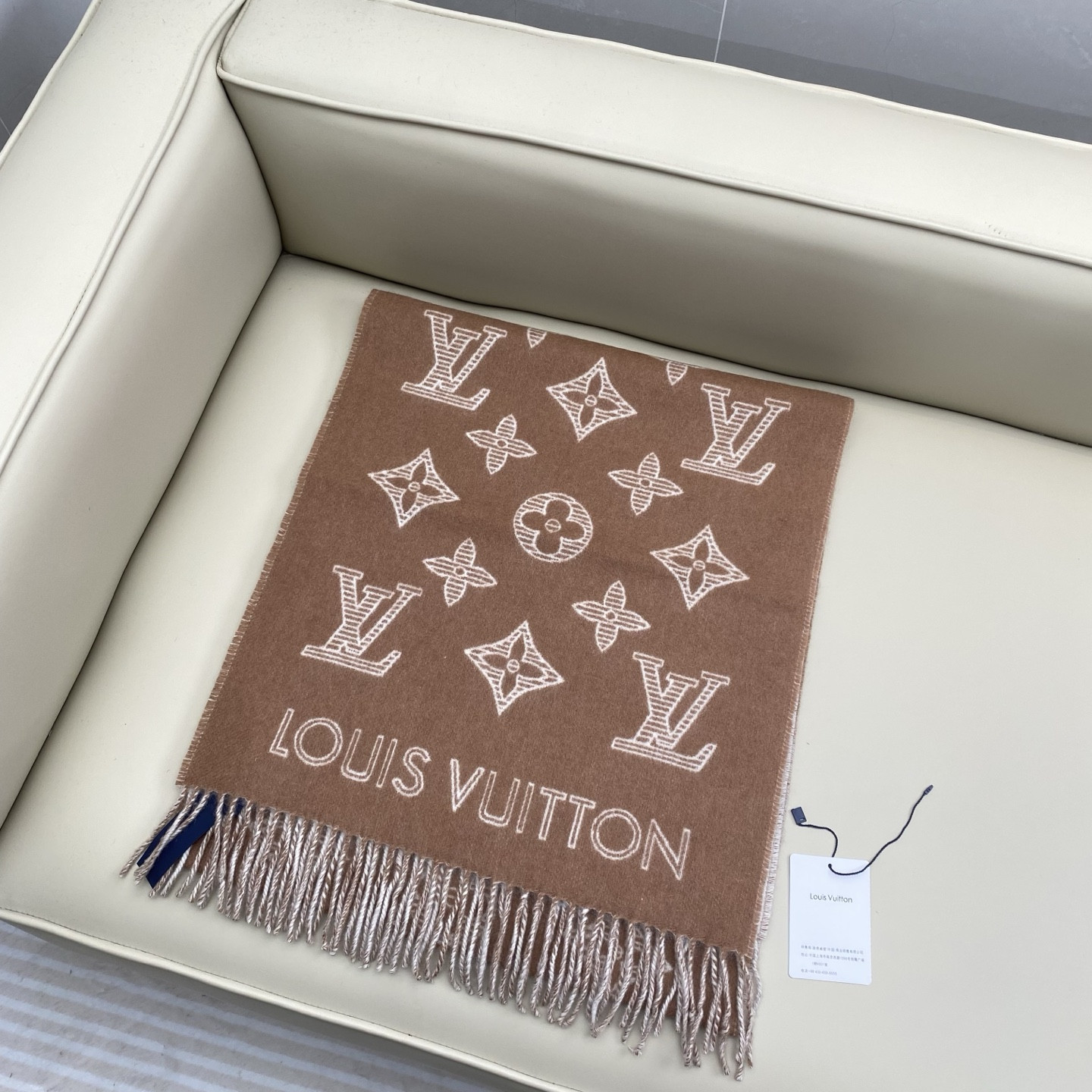 l0vis Vvtt0n monogram shadow scarf 40x200cm